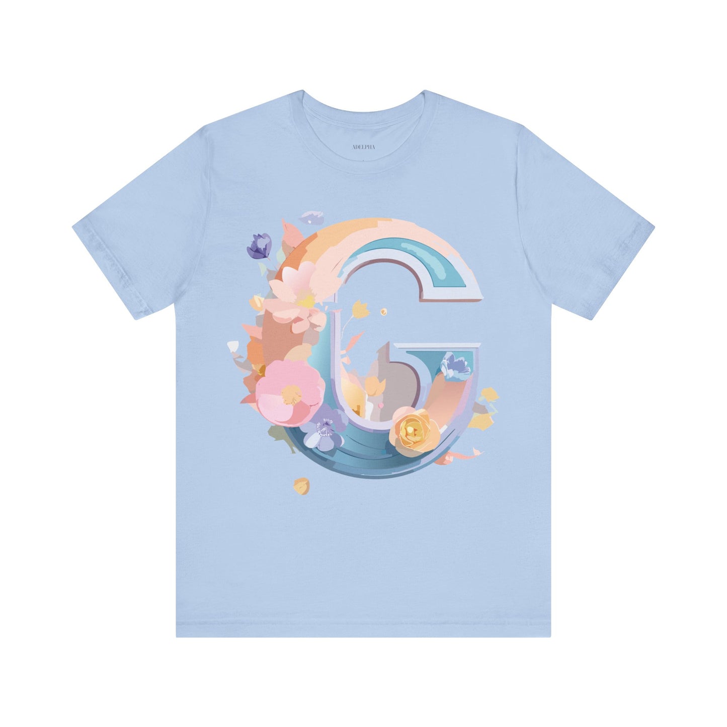 Natural Cotton Tee Shirt - Letters Collection - G Printify