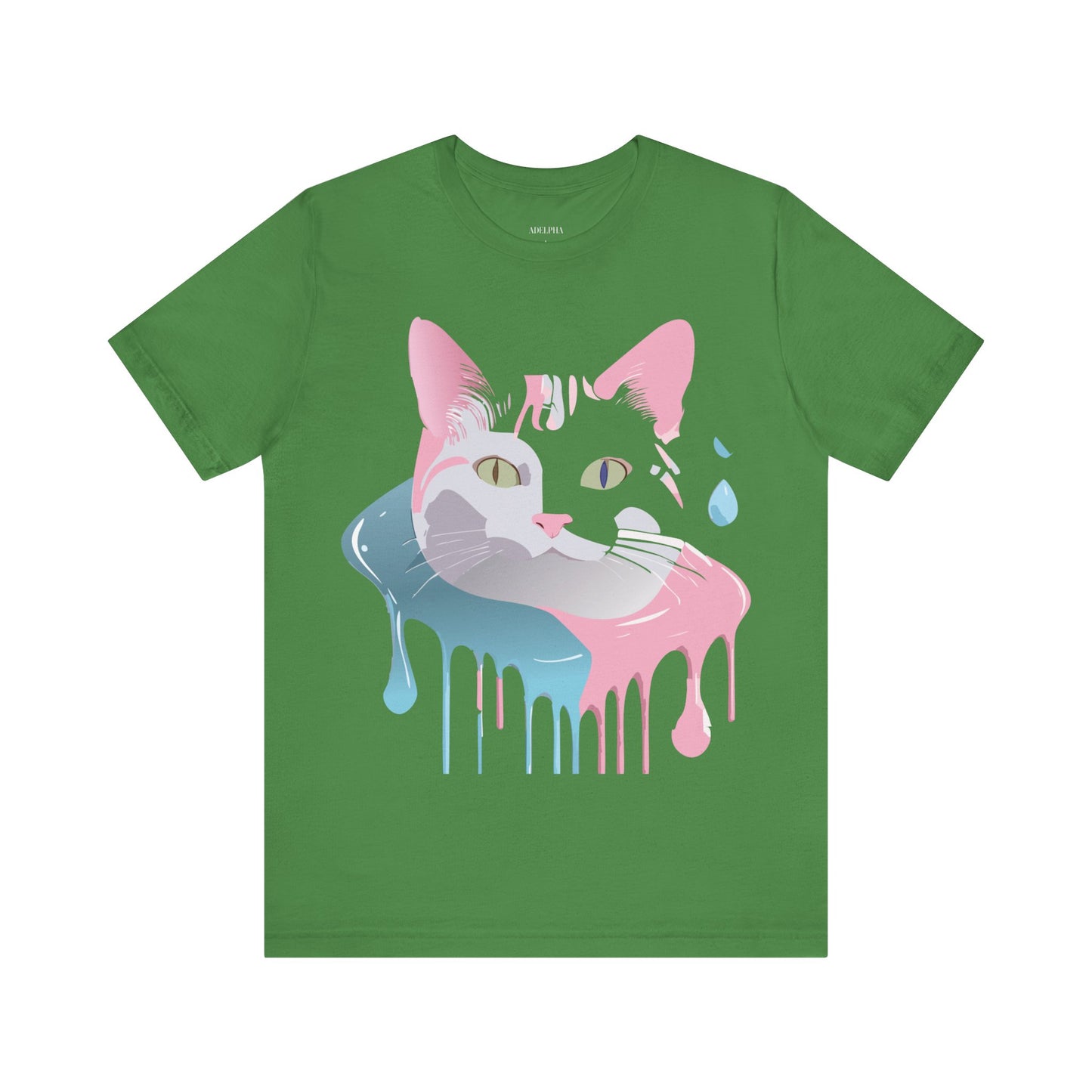 Natural Cotton Tee Shirt with Cat Printify