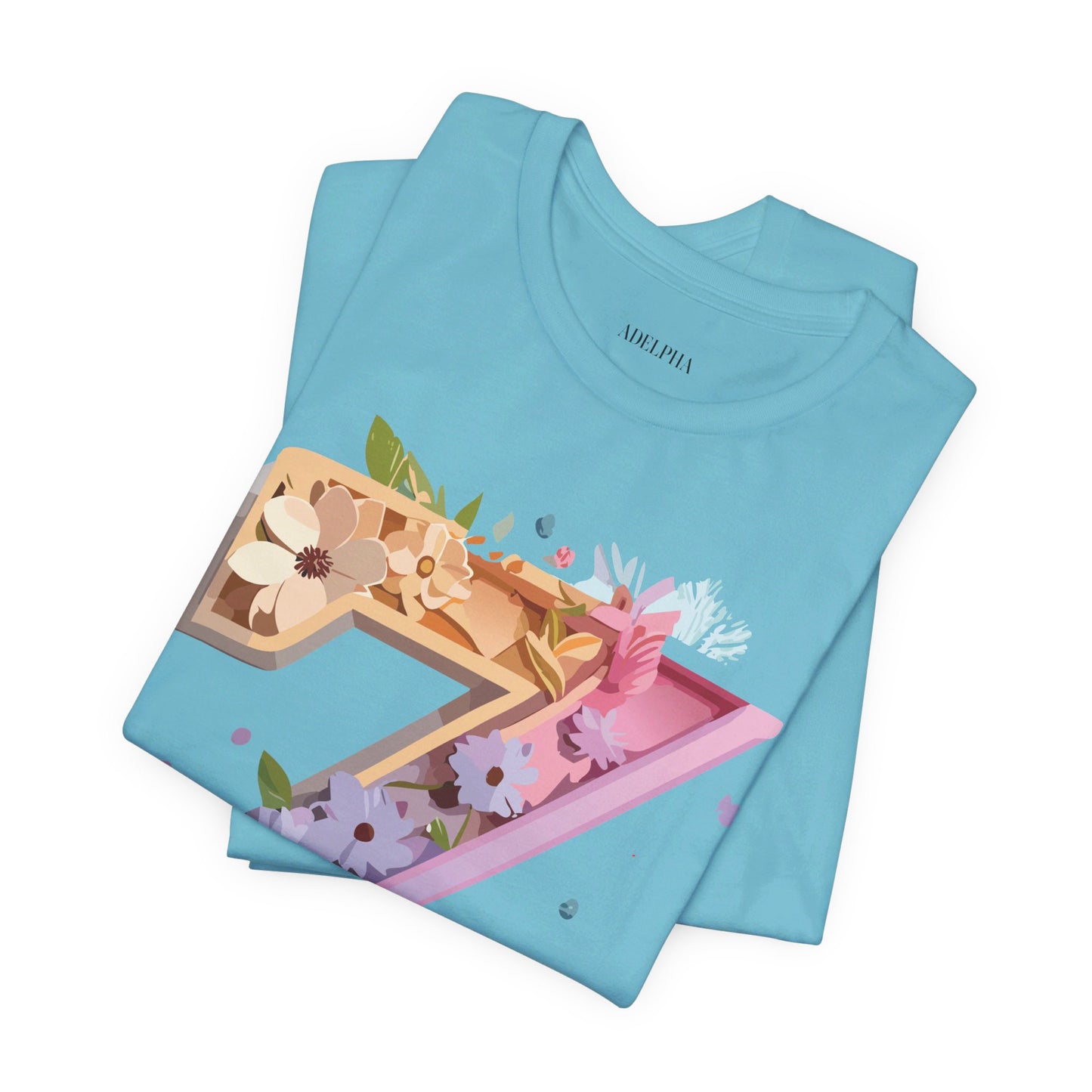 Natural Cotton Tee Shirt - Letters Collection - Z Printify