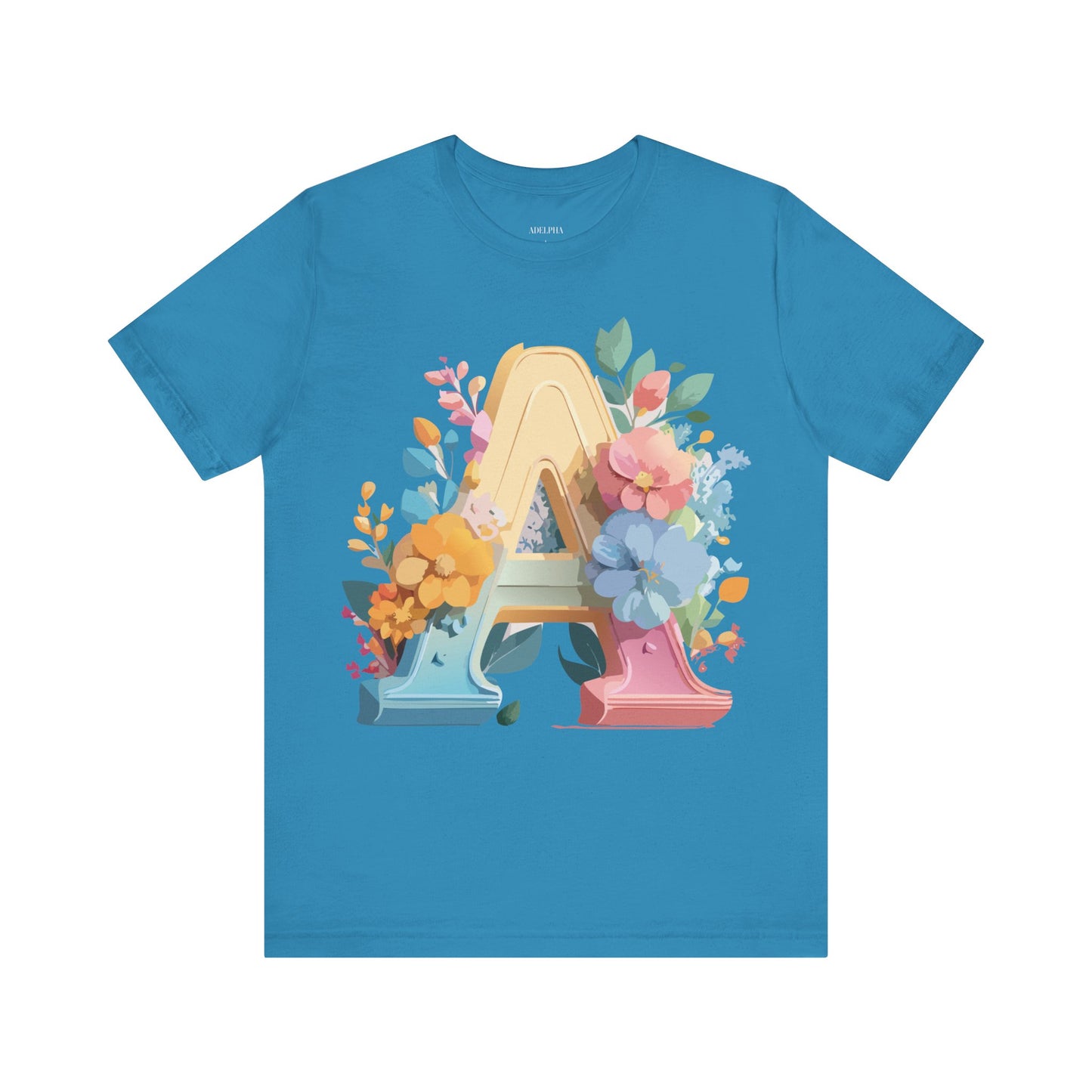 Natural Cotton Tee Shirt - Letters Collection - A Printify