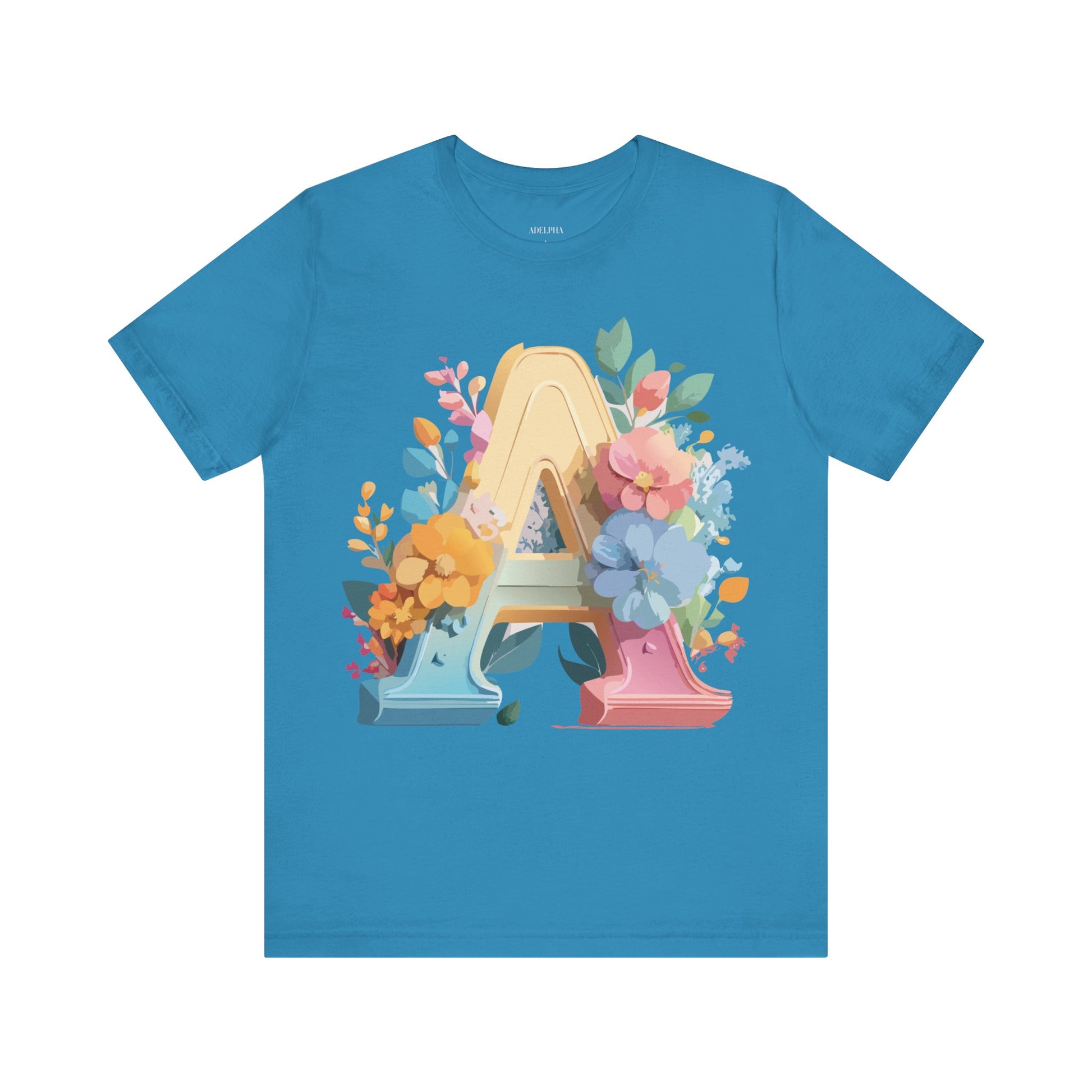 Natural Cotton Tee Shirt - Letters Collection - A Printify