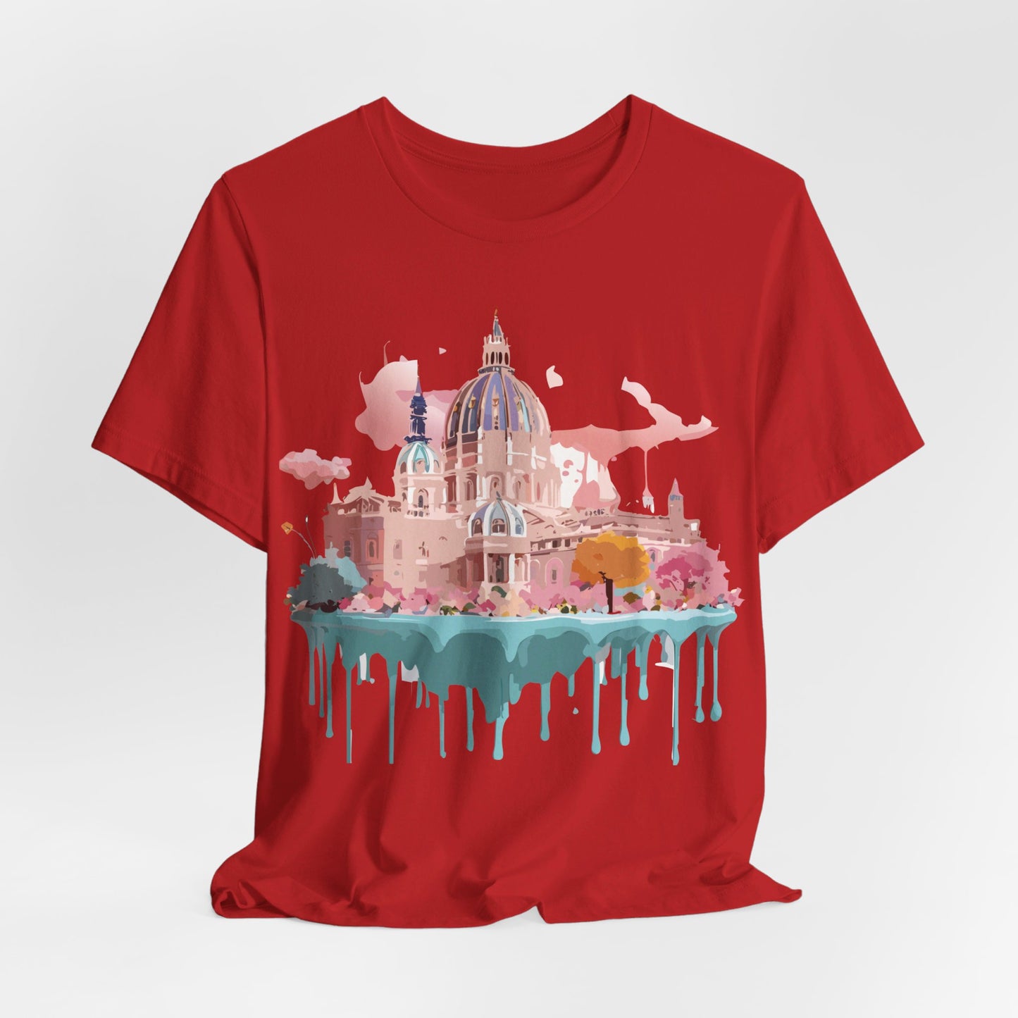 Natural Cotton Tee Shirt - Beautiful Places Collection - Vienna Printify