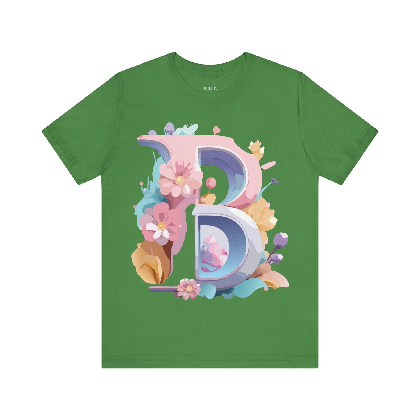 Natural Cotton Tee Shirt - Letters Collection - B Printify