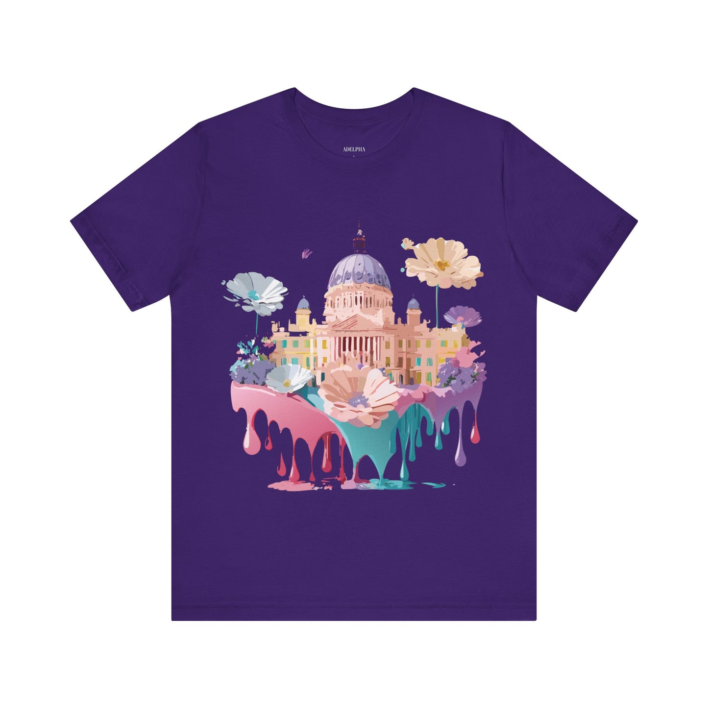 Natural Cotton Tee Shirt - Beautiful Places Collection - Madrid Printify