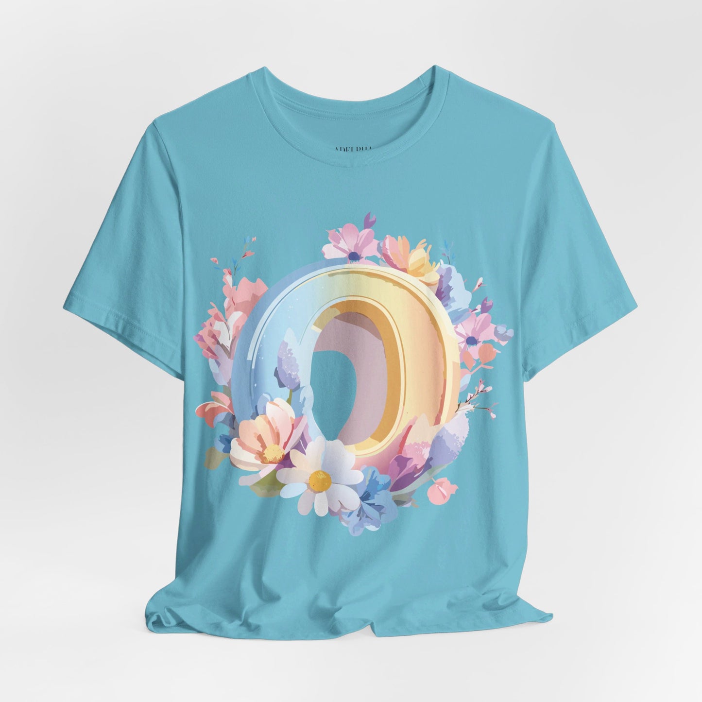 Natural Cotton Tee Shirt - Letters Collection - O Printify