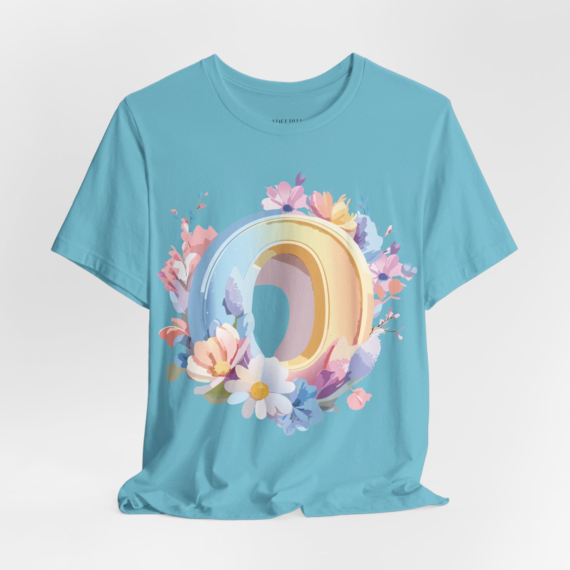 Natural Cotton Tee Shirt - Letters Collection - O Printify