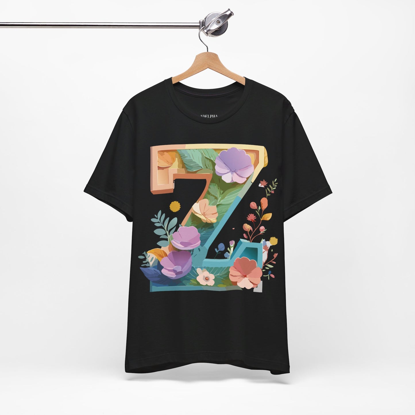 Natural Cotton Tee Shirt - Letters Collection - Z Printify
