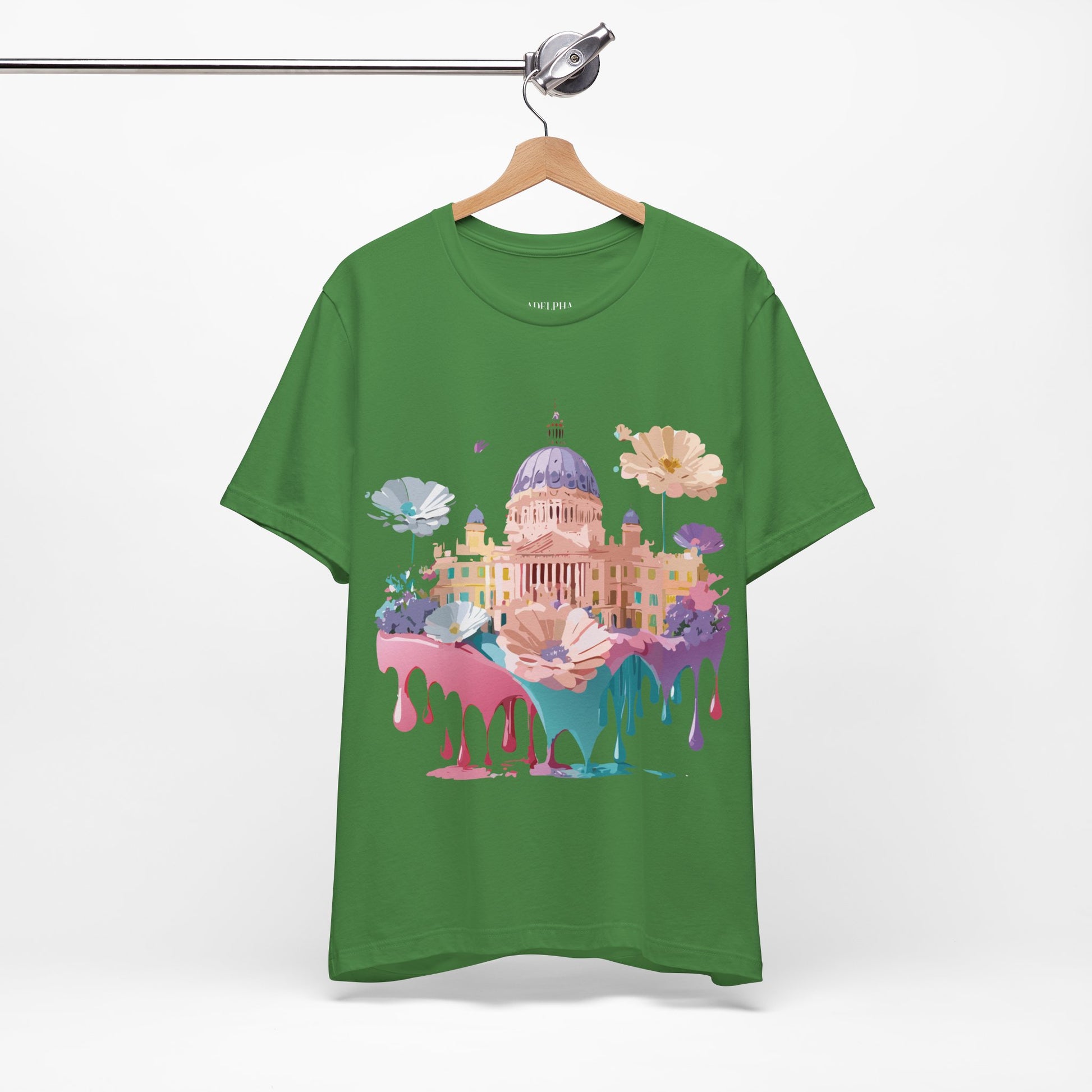Natural Cotton Tee Shirt - Beautiful Places Collection - Madrid Printify