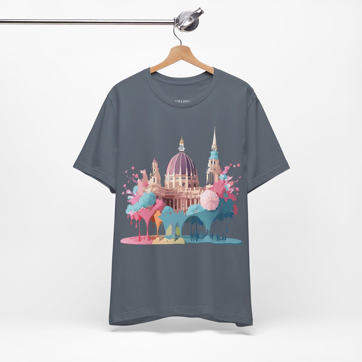 Natural Cotton Tee Shirt - Beautiful Places Collection - Vienna Printify