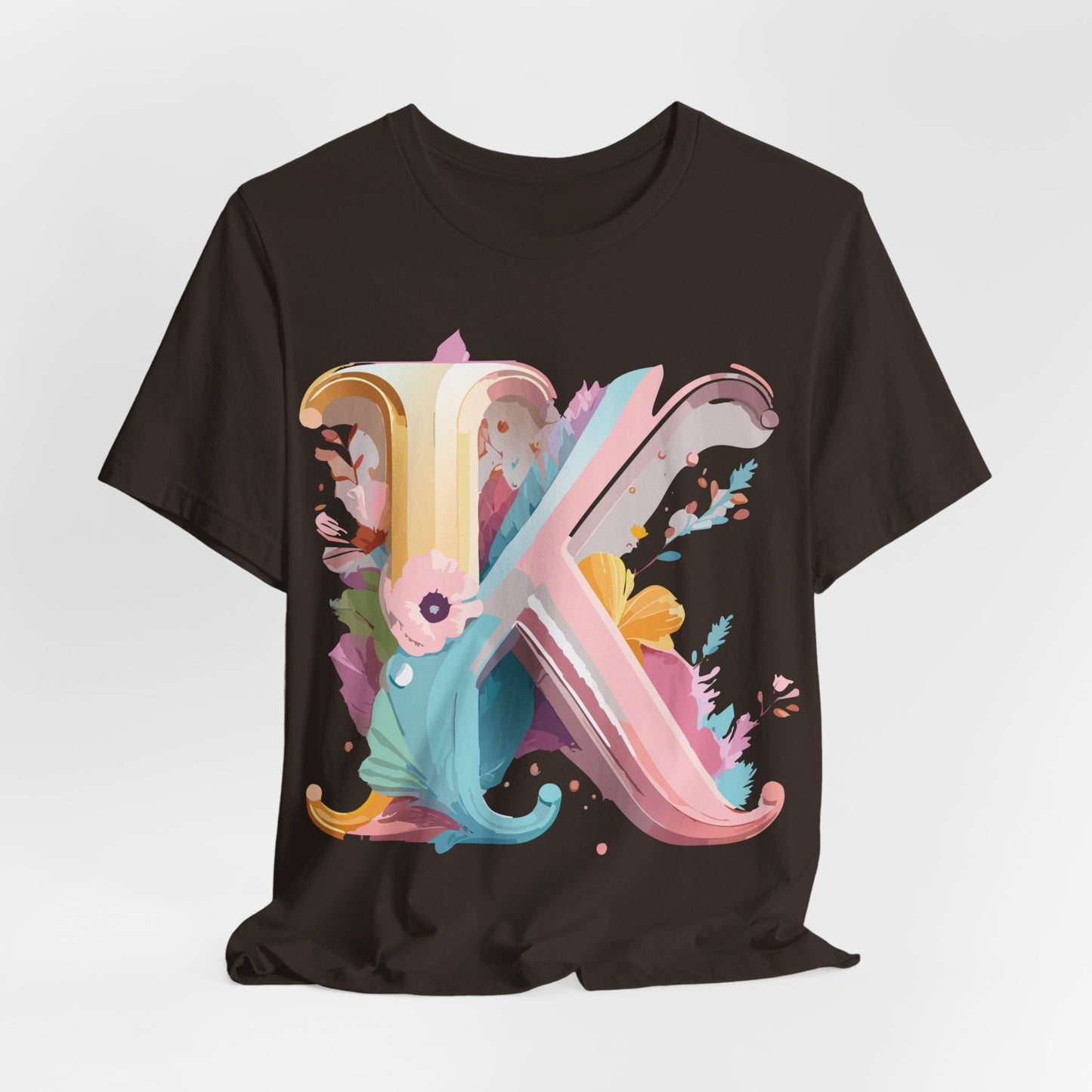 Natural Cotton Tee Shirt - Letters Collection - K Printify