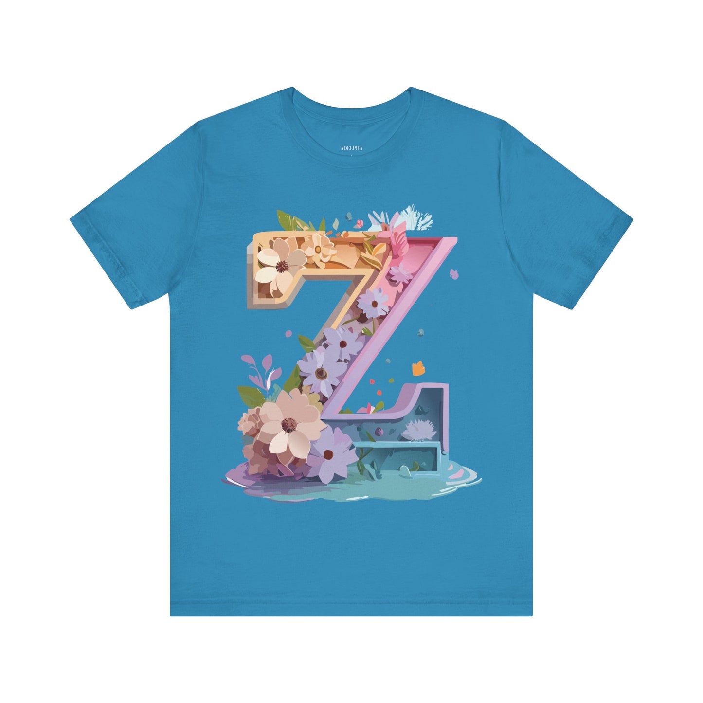 Natural Cotton Tee Shirt - Letters Collection - Z Printify