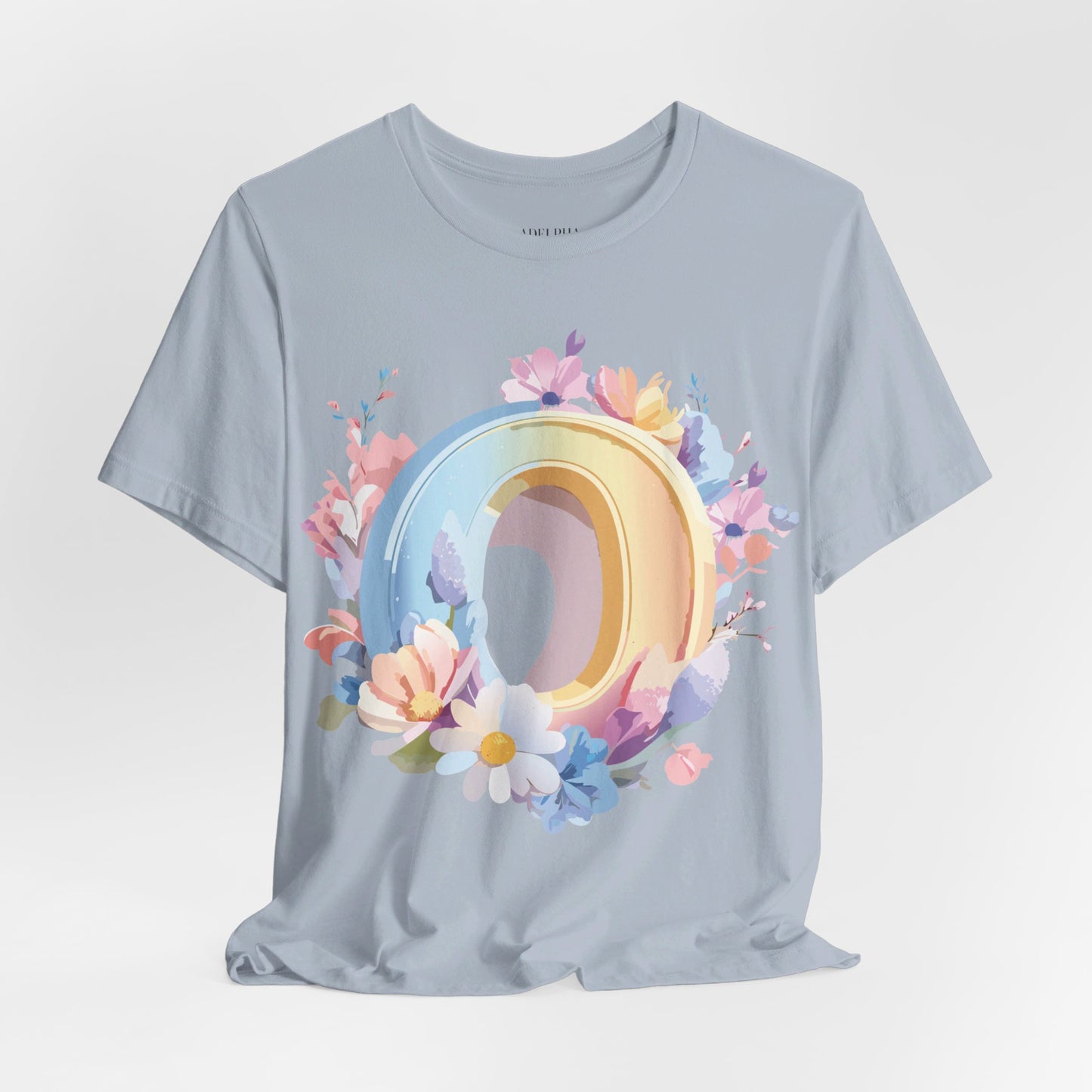 Natural Cotton Tee Shirt - Letters Collection - O Printify