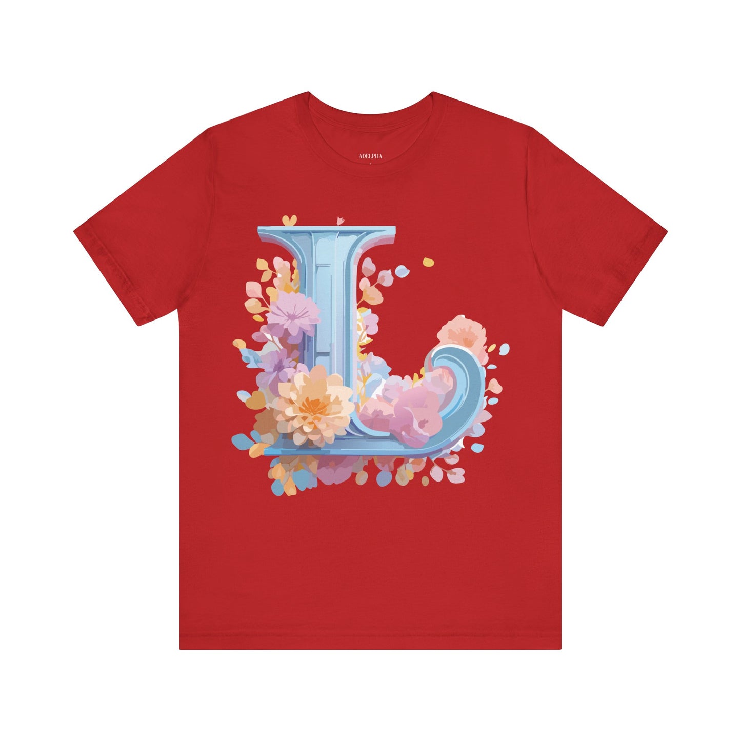 Natural Cotton Tee Shirt - Letters Collection - L Printify