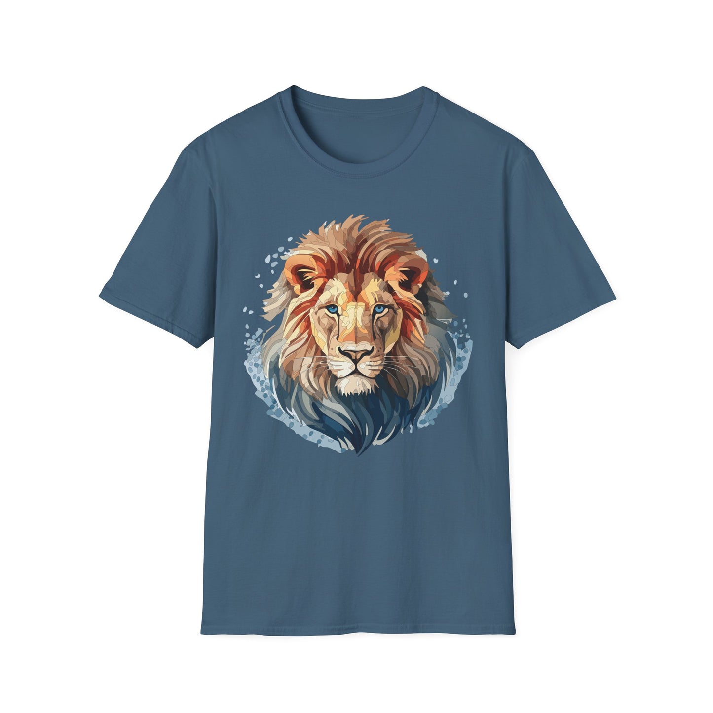 Lion Shirt, Shirt with Lion, Floral Lion Tee, Shirt with Animals