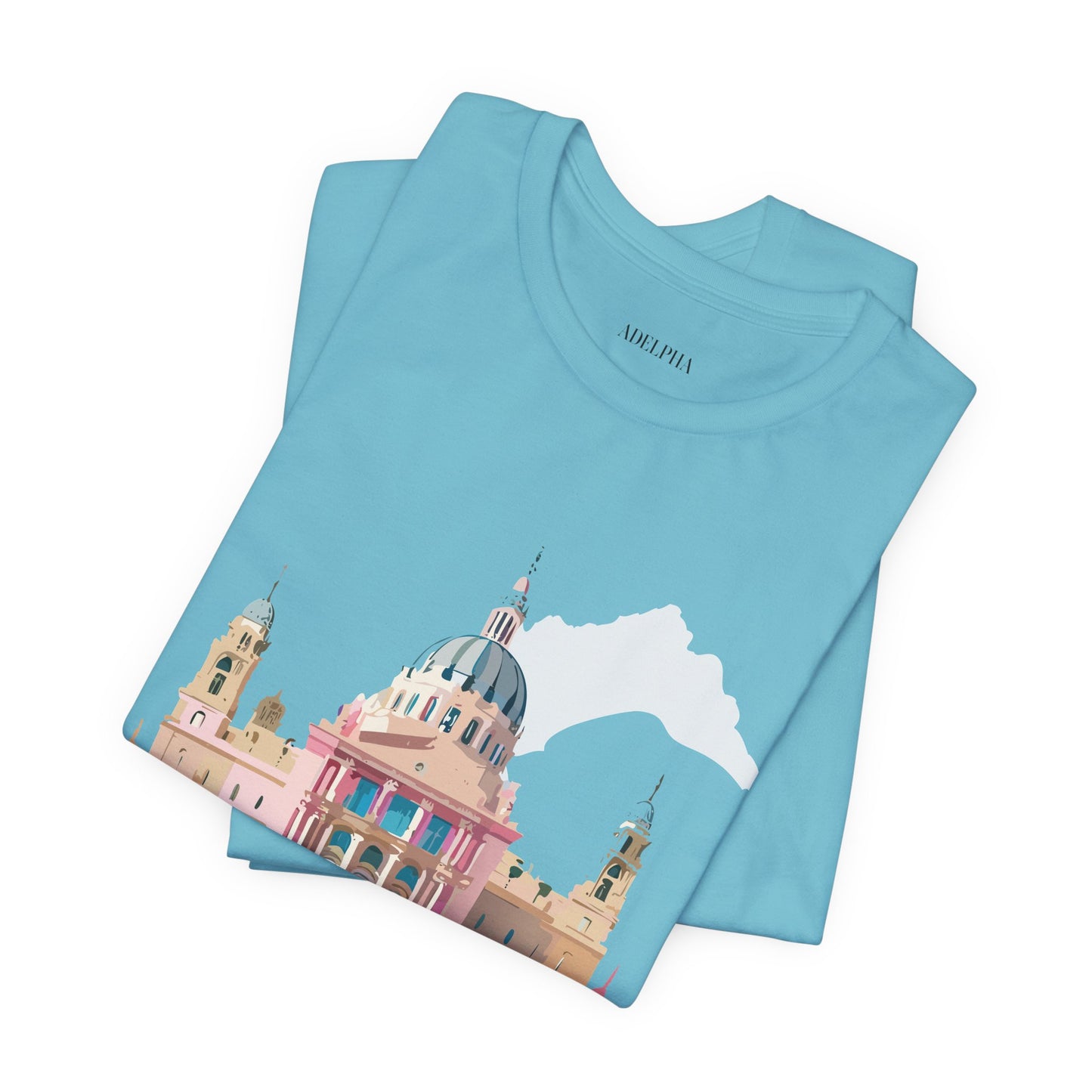 Natural Cotton Tee Shirt - Beautiful Places Collection - Madrid Printify