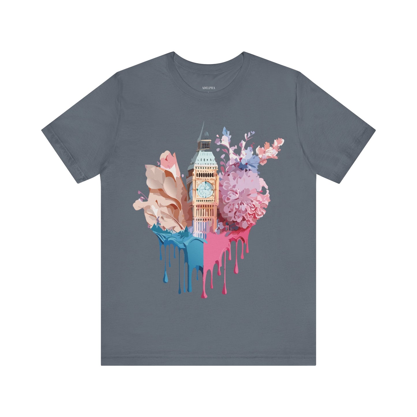 Natural Cotton Tee Shirt - Beautiful Places Collection - London Printify