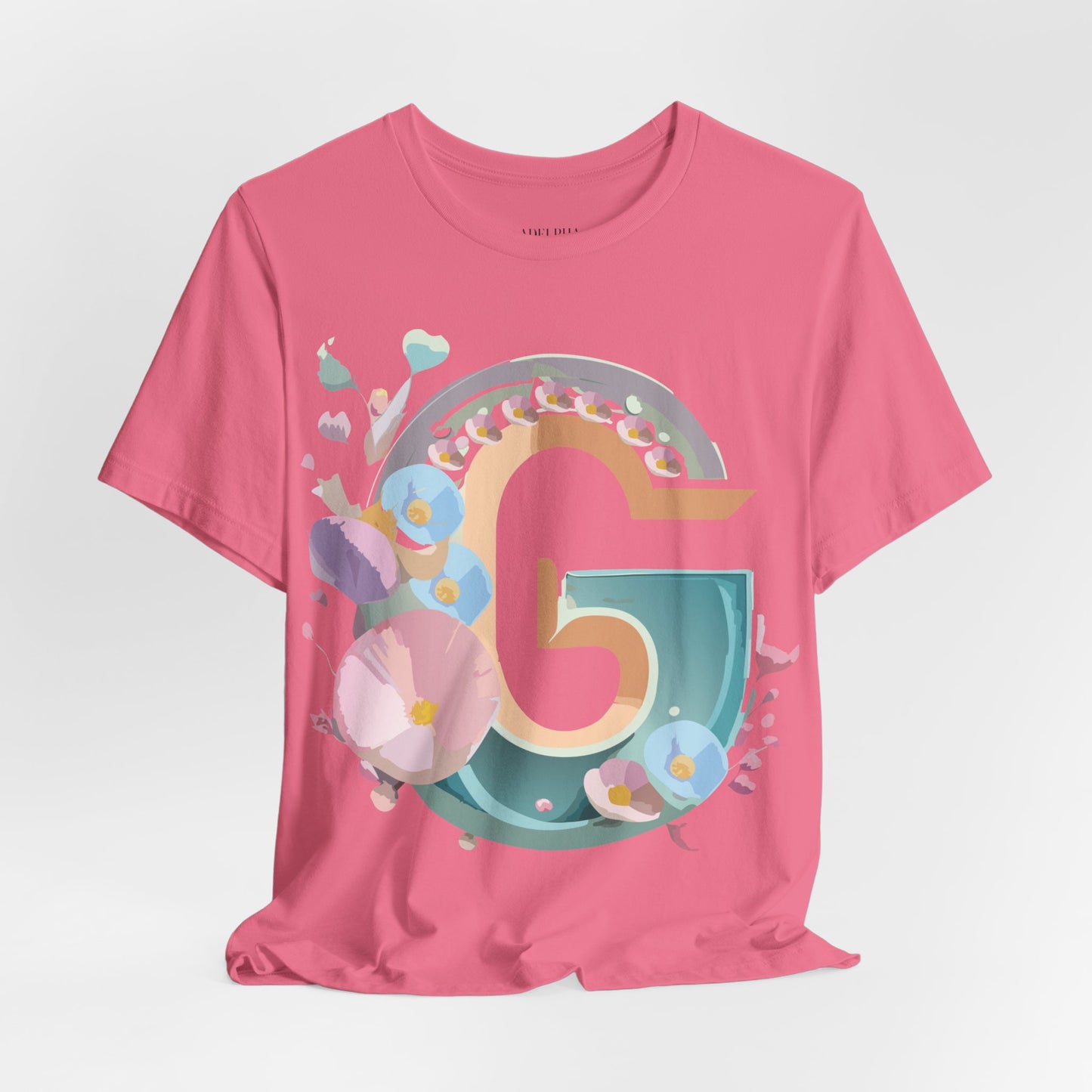 Natural Cotton Tee Shirt - Letters Collection - G Printify