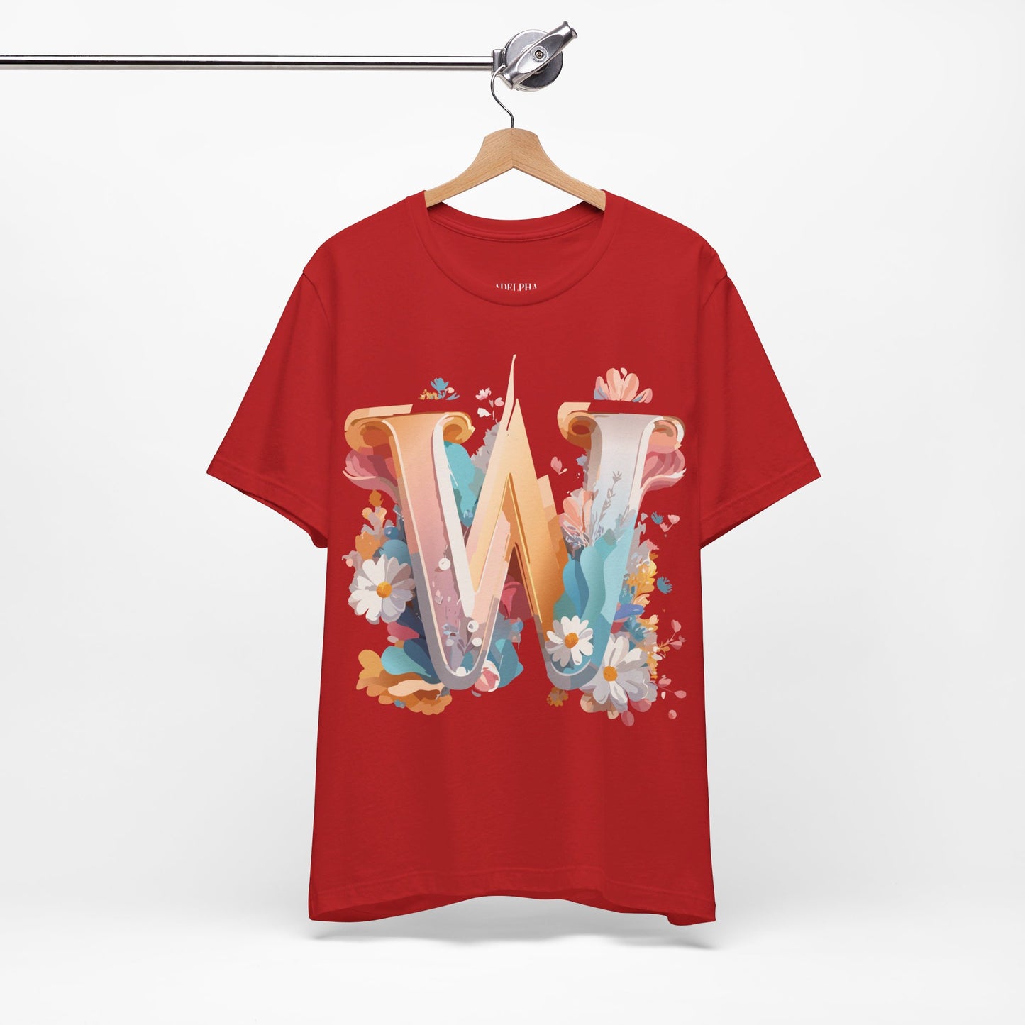 Natural Cotton Tee Shirt - Letters Collection - W Printify