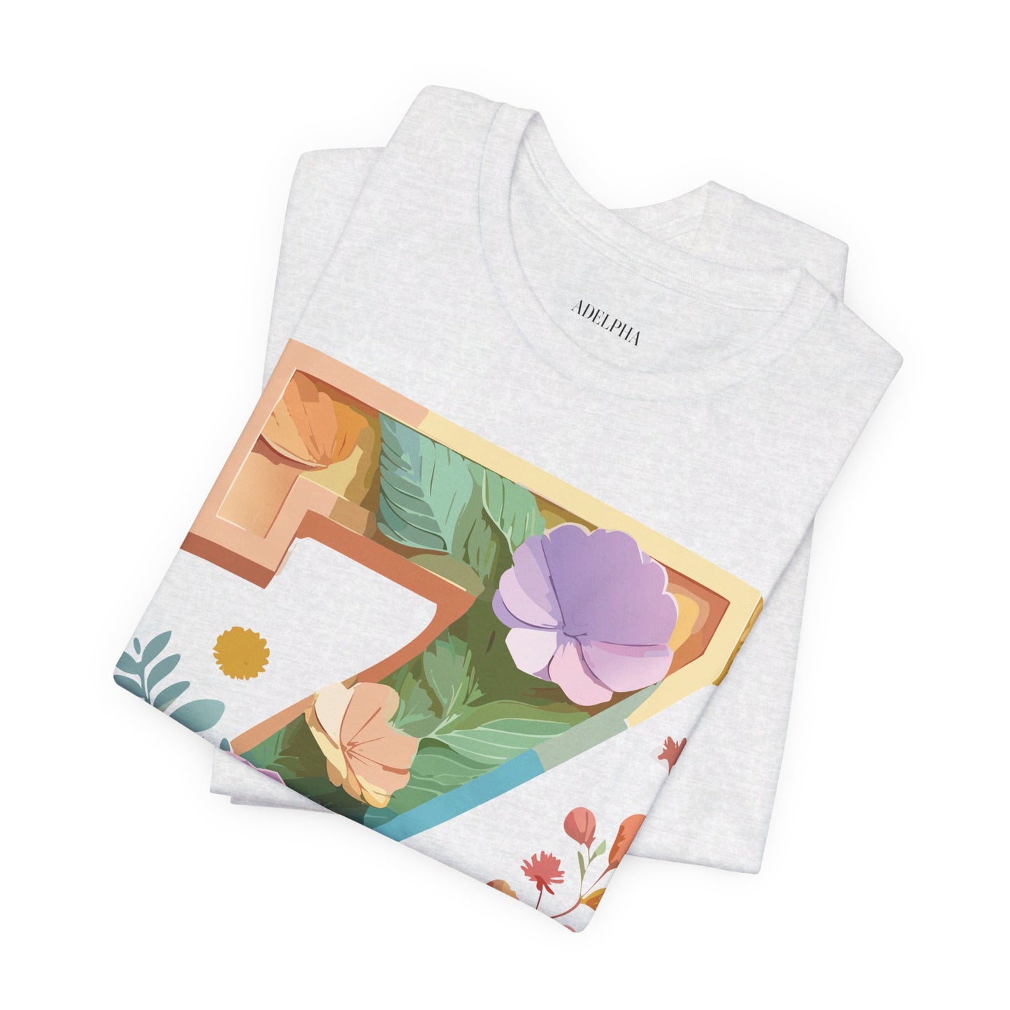 Natural Cotton Tee Shirt - Letters Collection - Z Printify