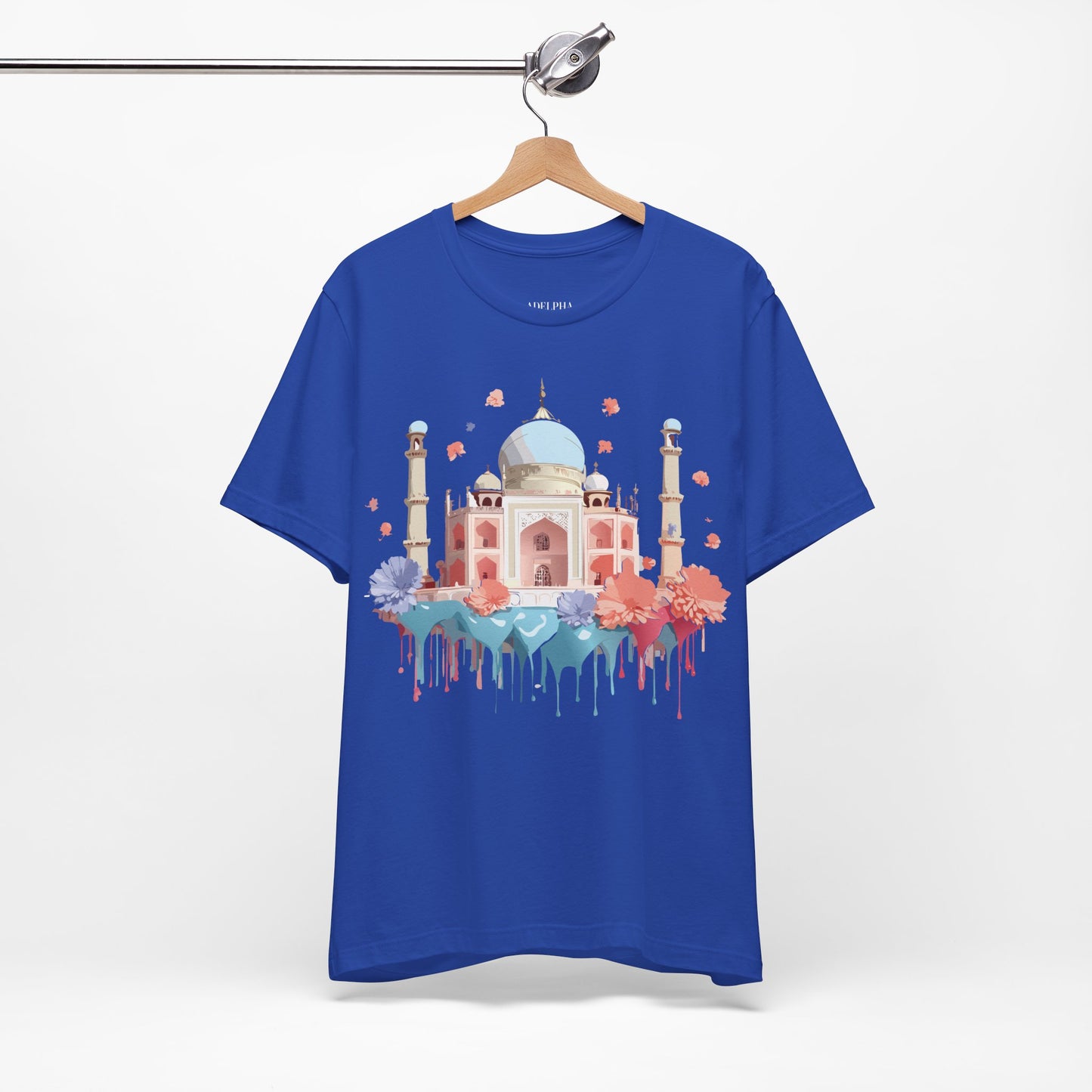 Natural Cotton Tee Shirt - Taj Mahal, India Printify