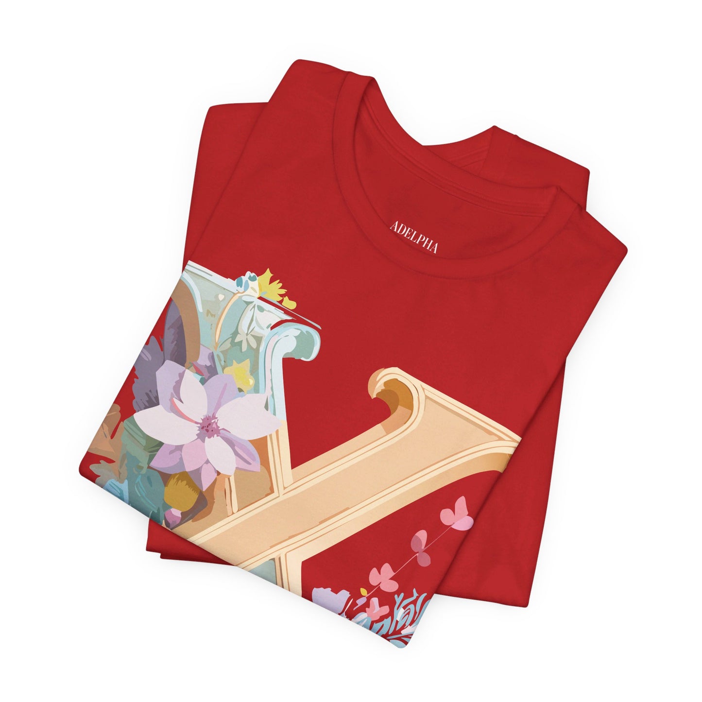 Natural Cotton Tee Shirt - Letters Collection - X Printify