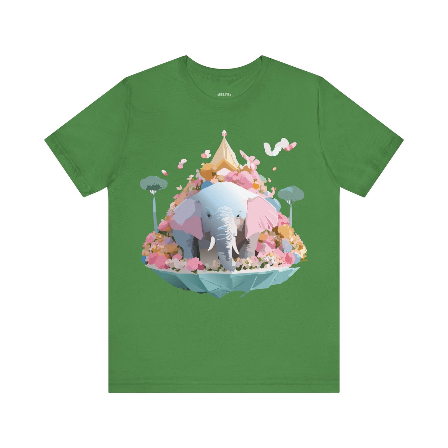 Natural Cotton Tee Shirt with Elephant Printify