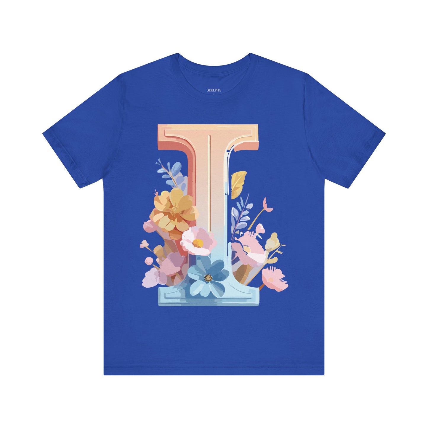 Natural Cotton Tee Shirt - Letters Collection - I Printify