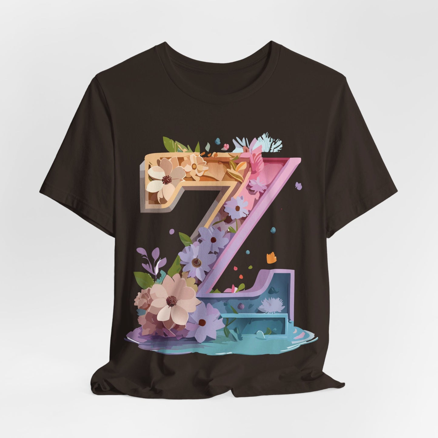 Natural Cotton Tee Shirt - Letters Collection - Z Printify