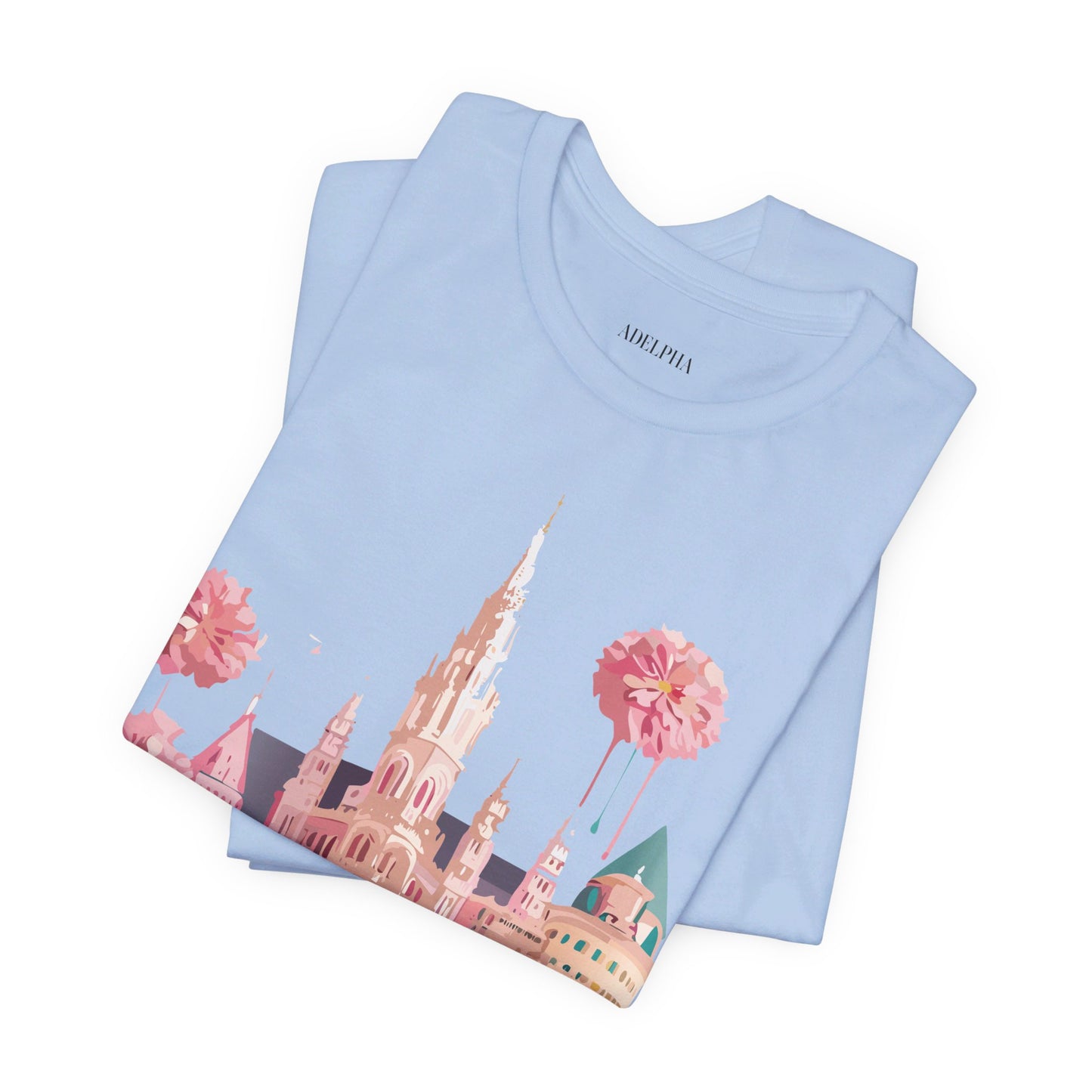 Natural Cotton Tee Shirt - Beautiful Places Collection - Vienna Printify