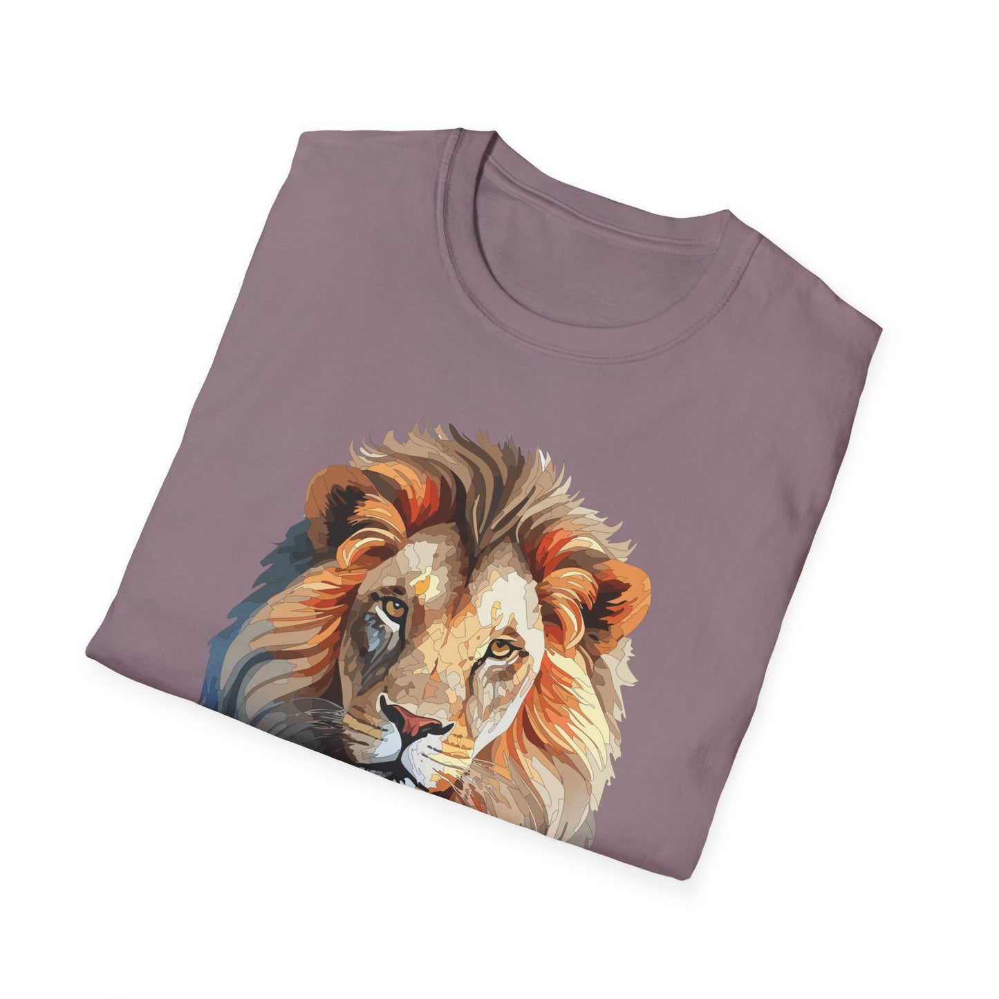 Lion Shirt, Shirt with Lion, Floral Lion Tee, Shirt with Animals