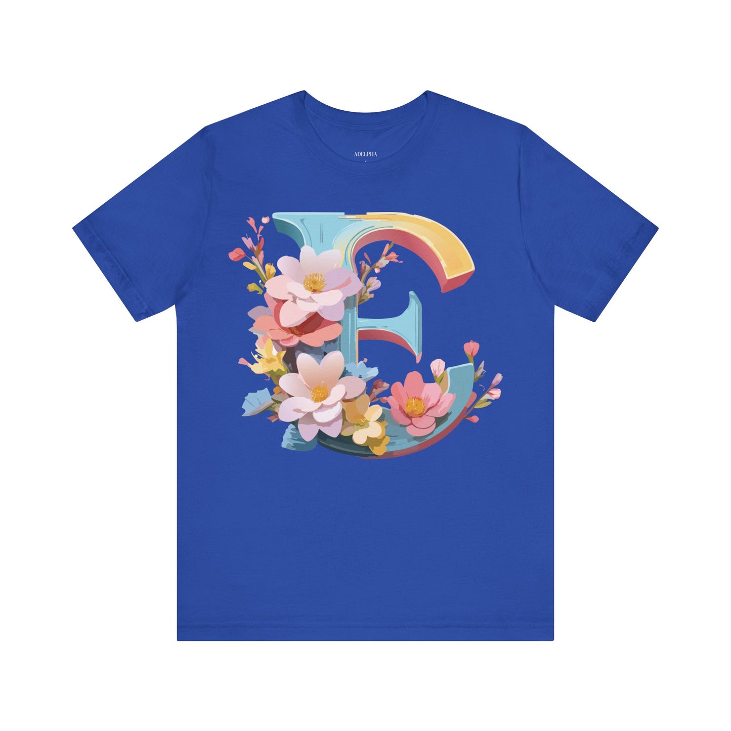 Natural Cotton Tee Shirt - Letters Collection - E Printify