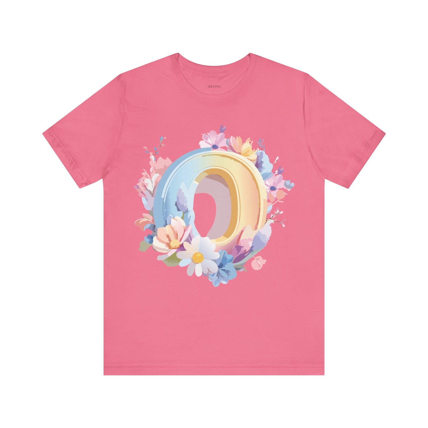 Natural Cotton Tee Shirt - Letters Collection - O Printify