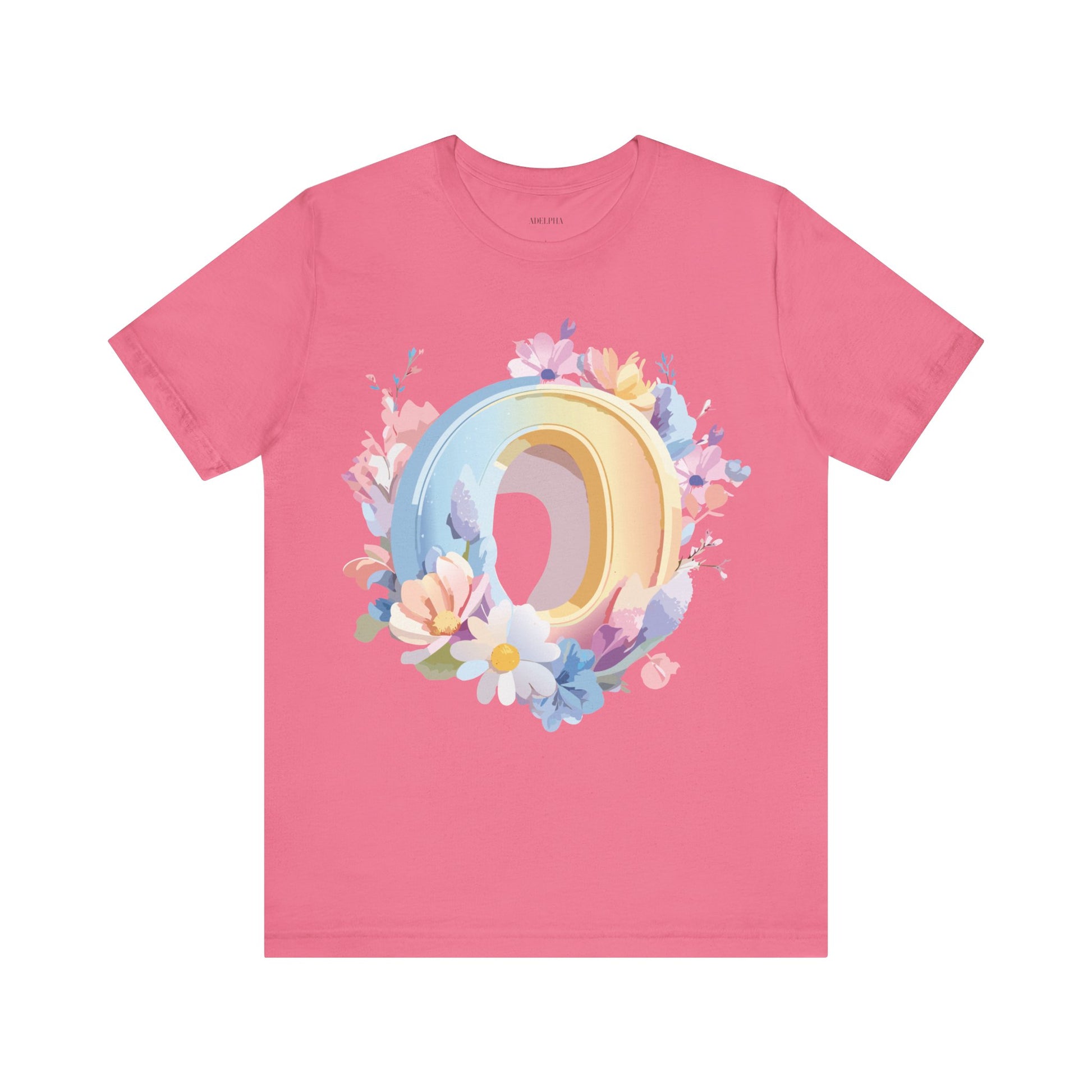 Natural Cotton Tee Shirt - Letters Collection - O Printify
