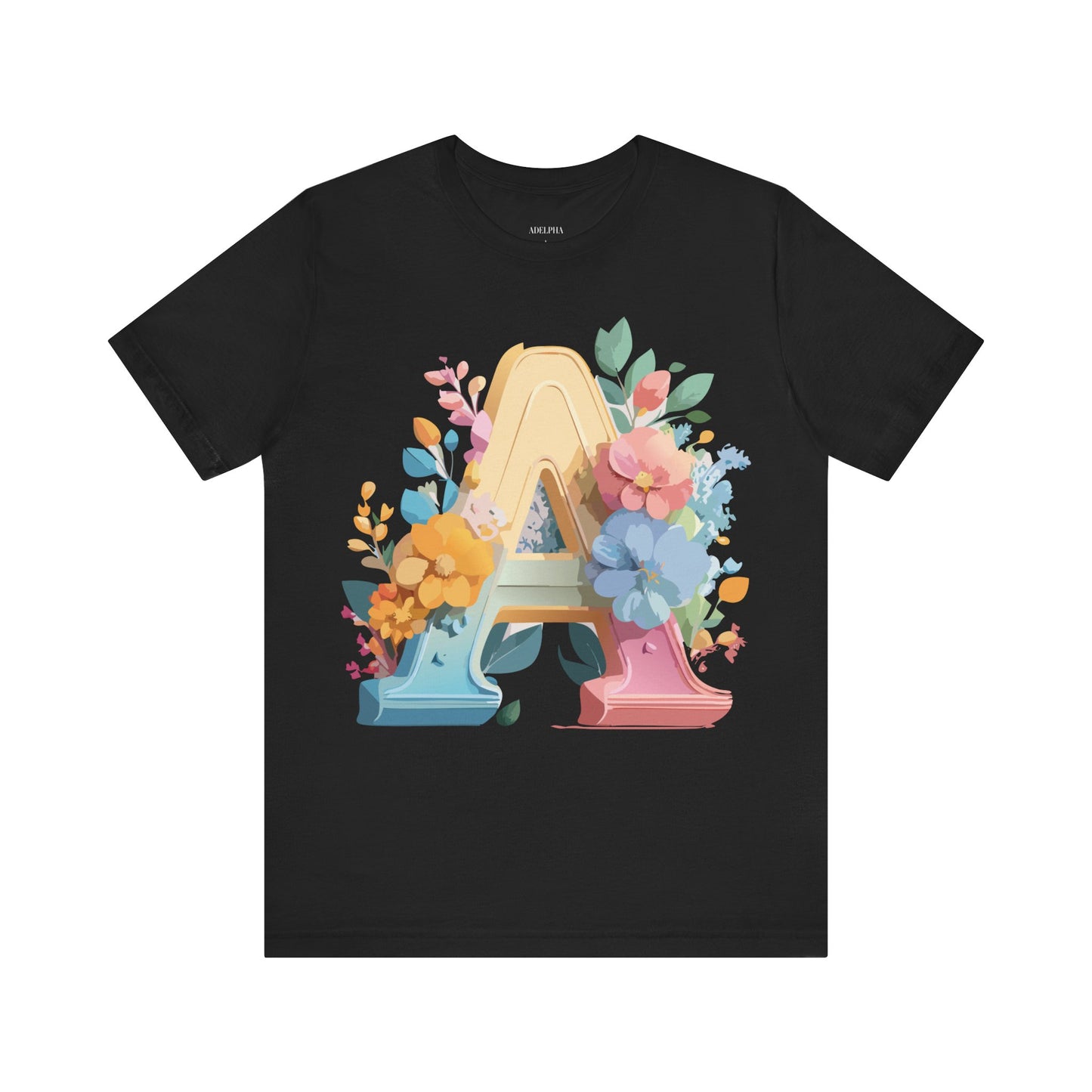 Natural Cotton Tee Shirt - Letters Collection - A Printify