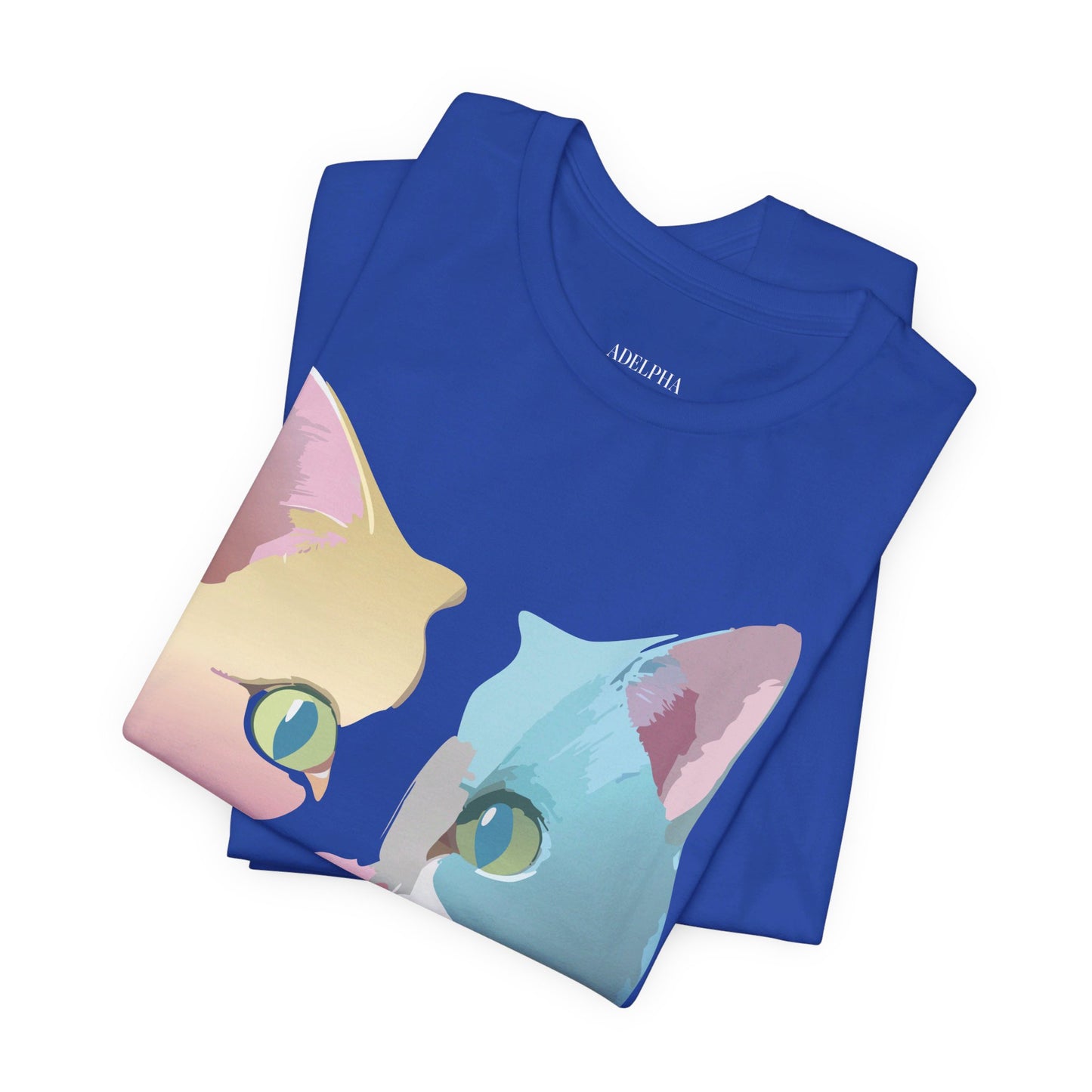 Natural Cotton Tee Shirt with Cat Printify