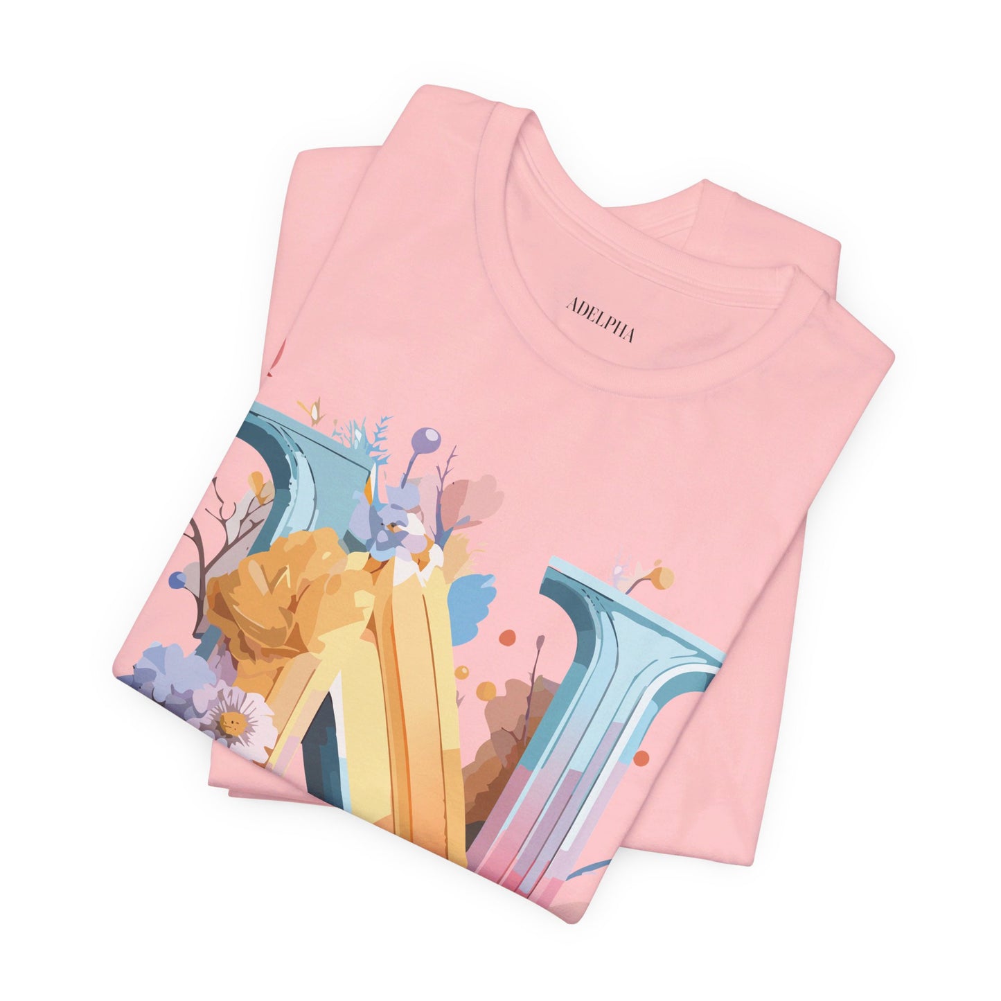 Natural Cotton Tee Shirt - Letters Collection - N Printify