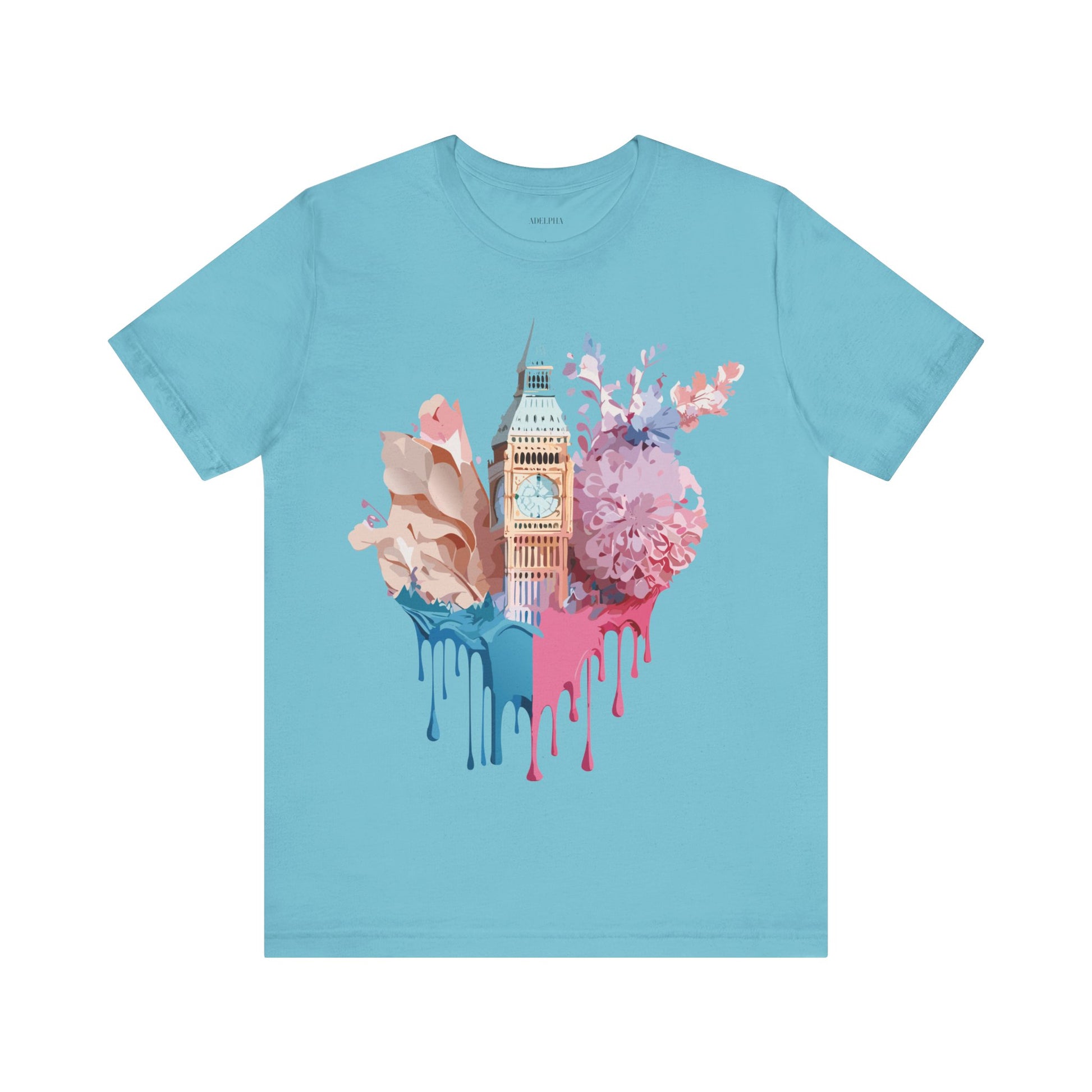 Natural Cotton Tee Shirt - Beautiful Places Collection - London Printify