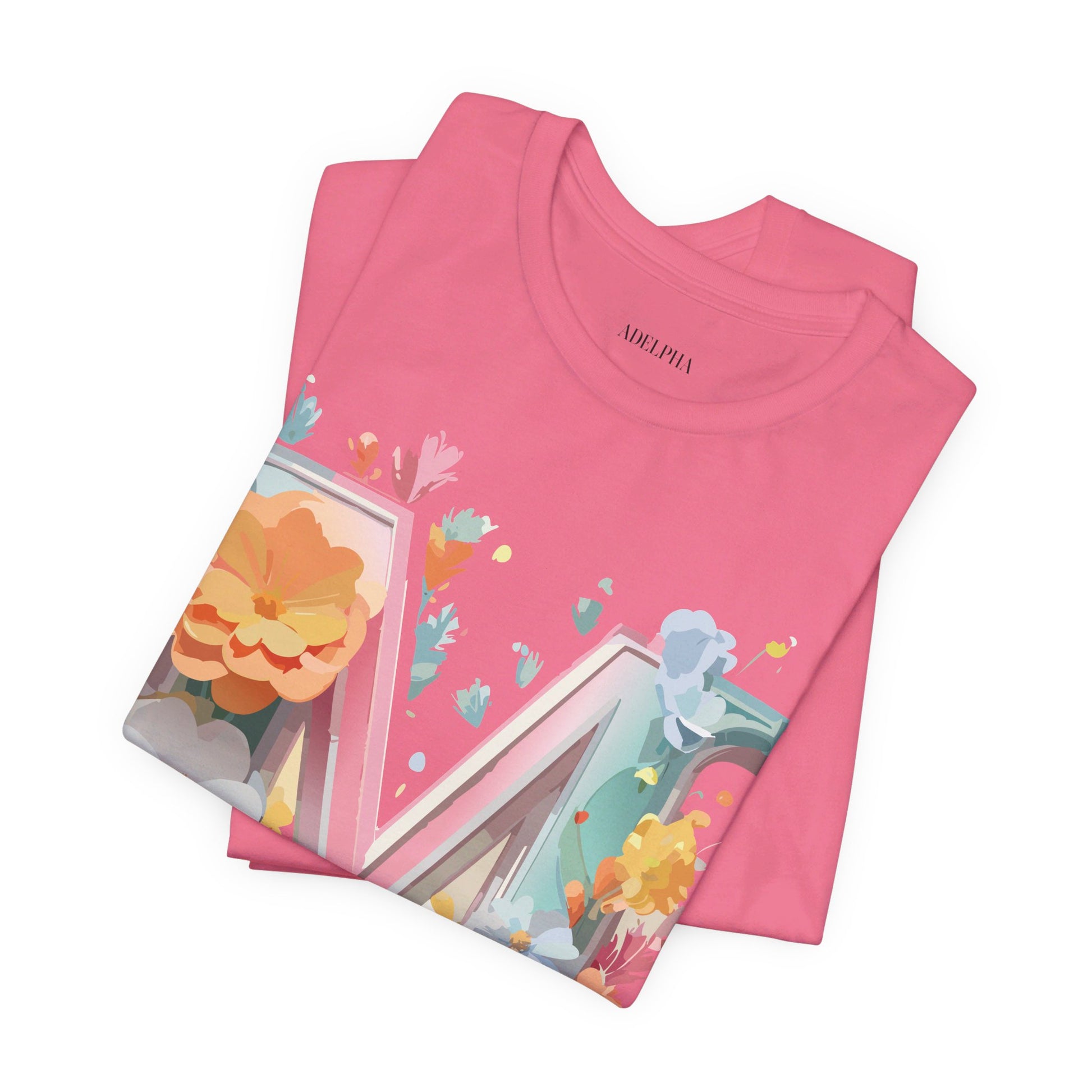Natural Cotton Tee Shirt - Letters Collection - M Printify