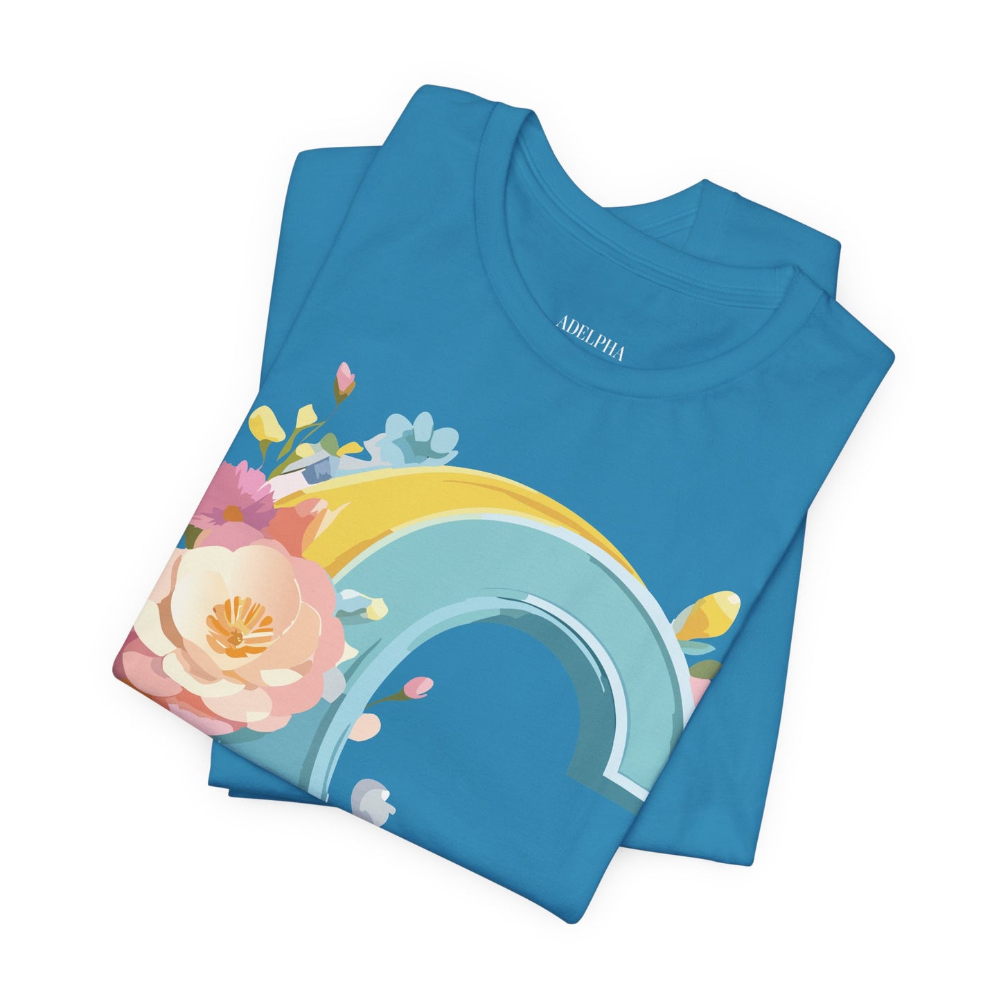Natural Cotton Tee Shirt - Letters Collection - C Printify
