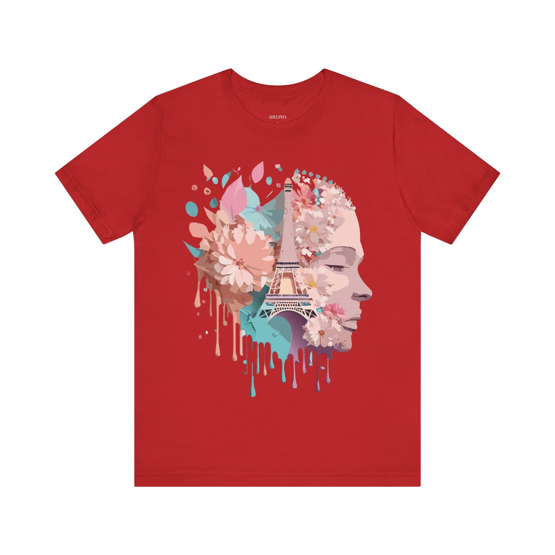 Natural Cotton Tee Shirt - Beautiful Places Collection - Paris Printify