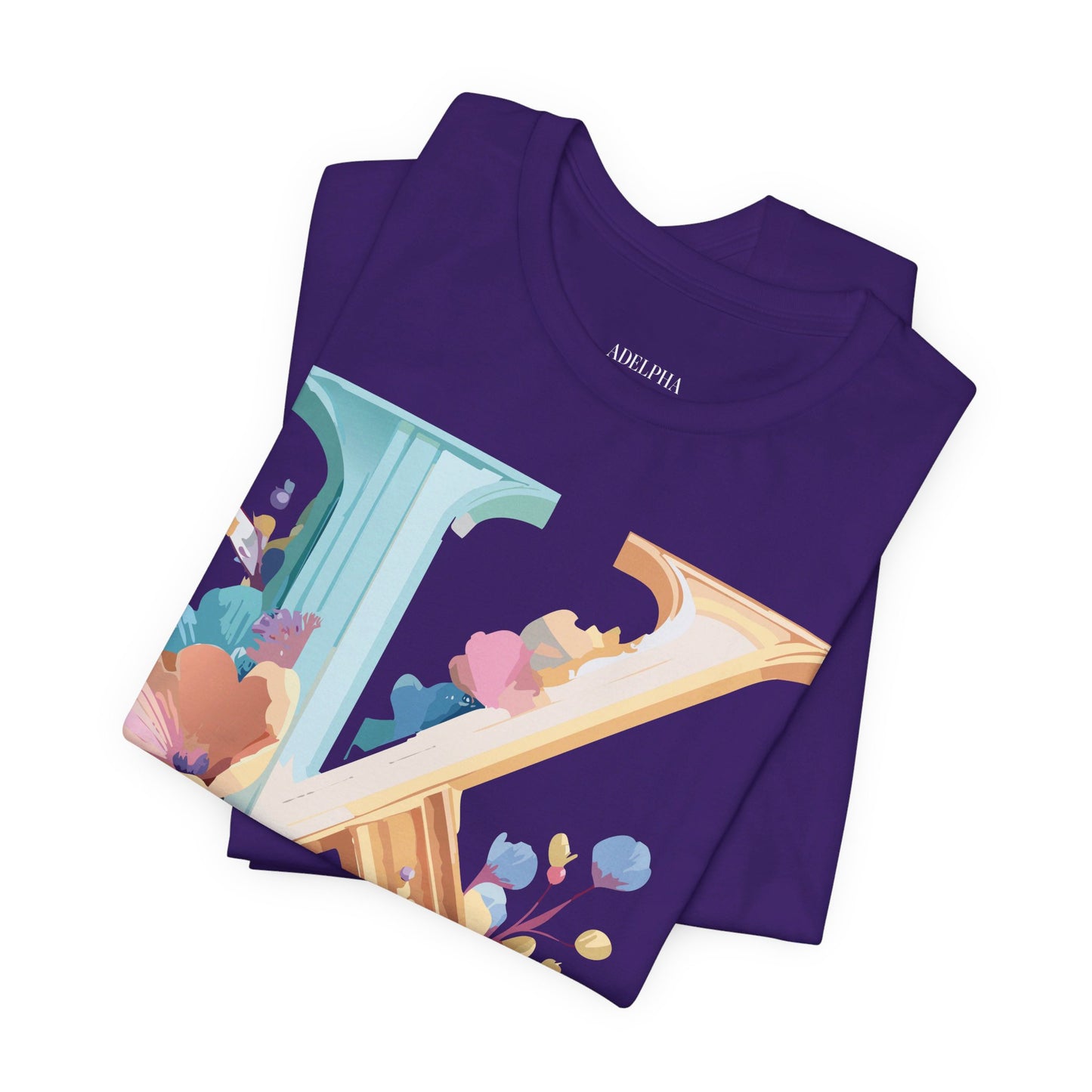 Natural Cotton Tee Shirt - Letters Collection - K Printify