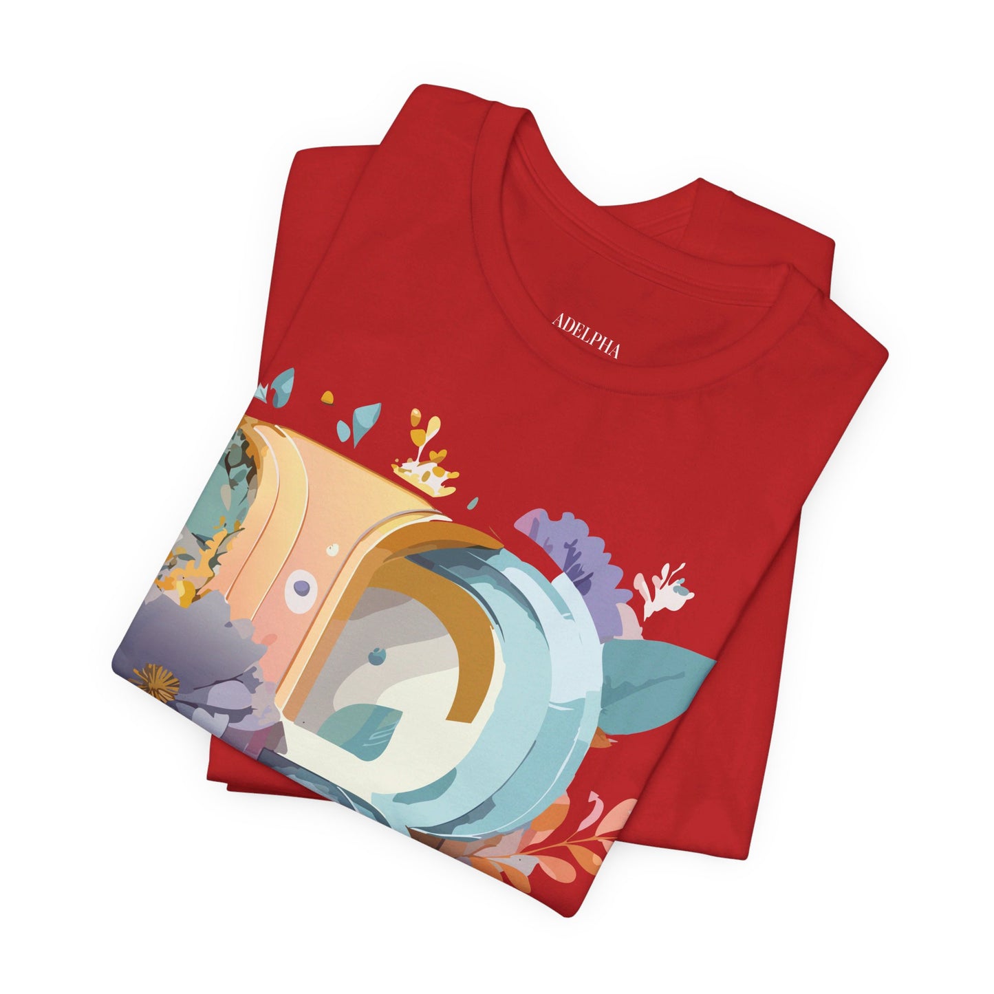 Natural Cotton Tee Shirt - Letters Collection - R Printify
