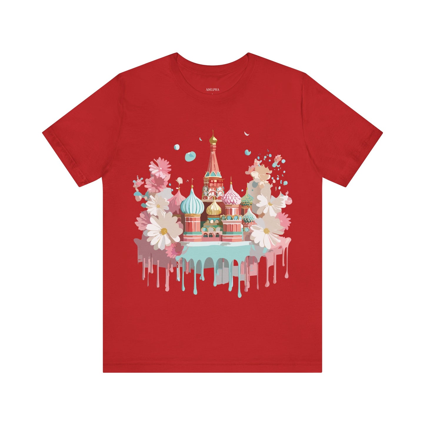 Natural Cotton Tee Shirt - Beautiful Places Collection - Moscow Printify