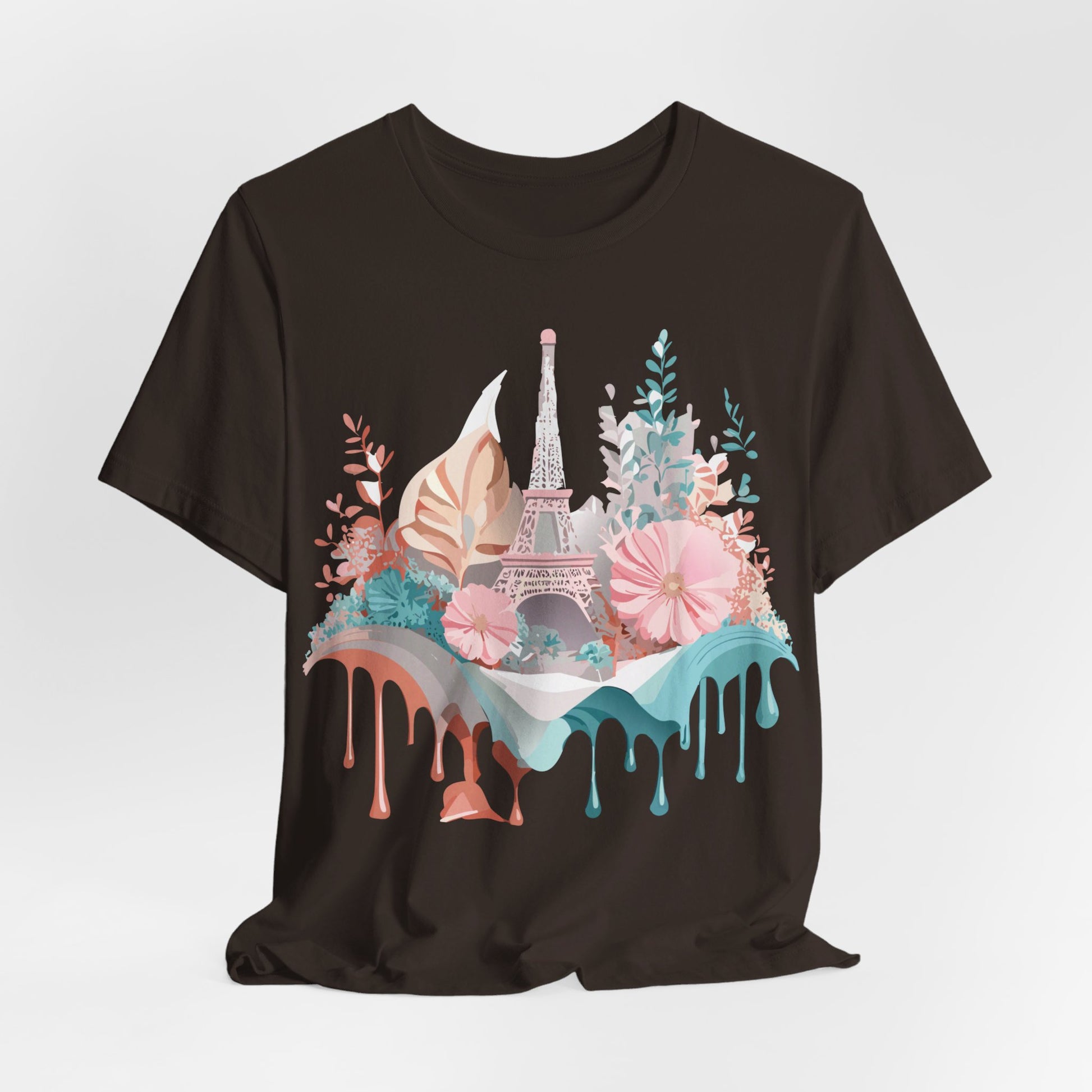 Natural Cotton Tee Shirt - Beautiful Places Collection - Paris Printify