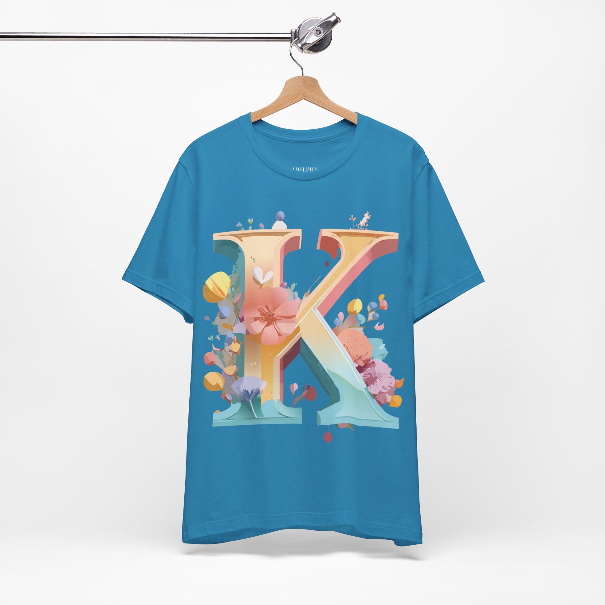 Natural Cotton Tee Shirt - Letters Collection - K Printify