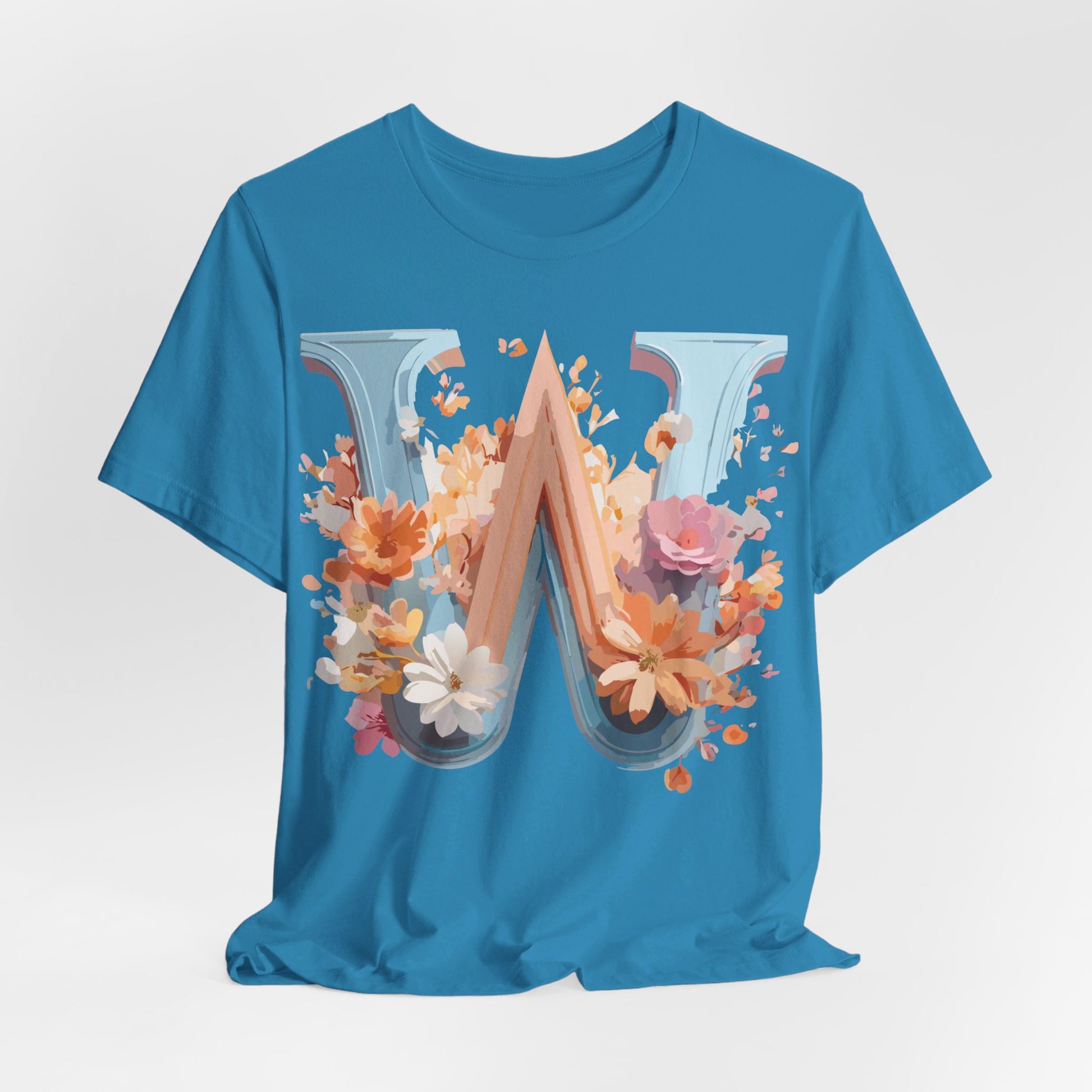 Natural Cotton Tee Shirt - Letters Collection - W Printify