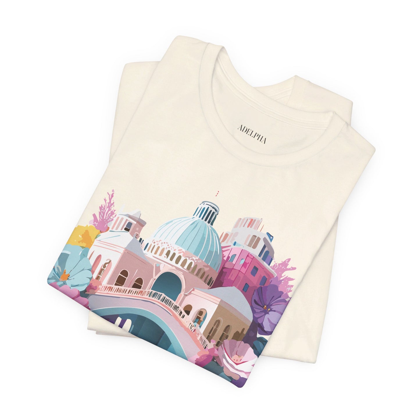 Natural Cotton Tee Shirt - Beautiful Places Collection - Venice Printify