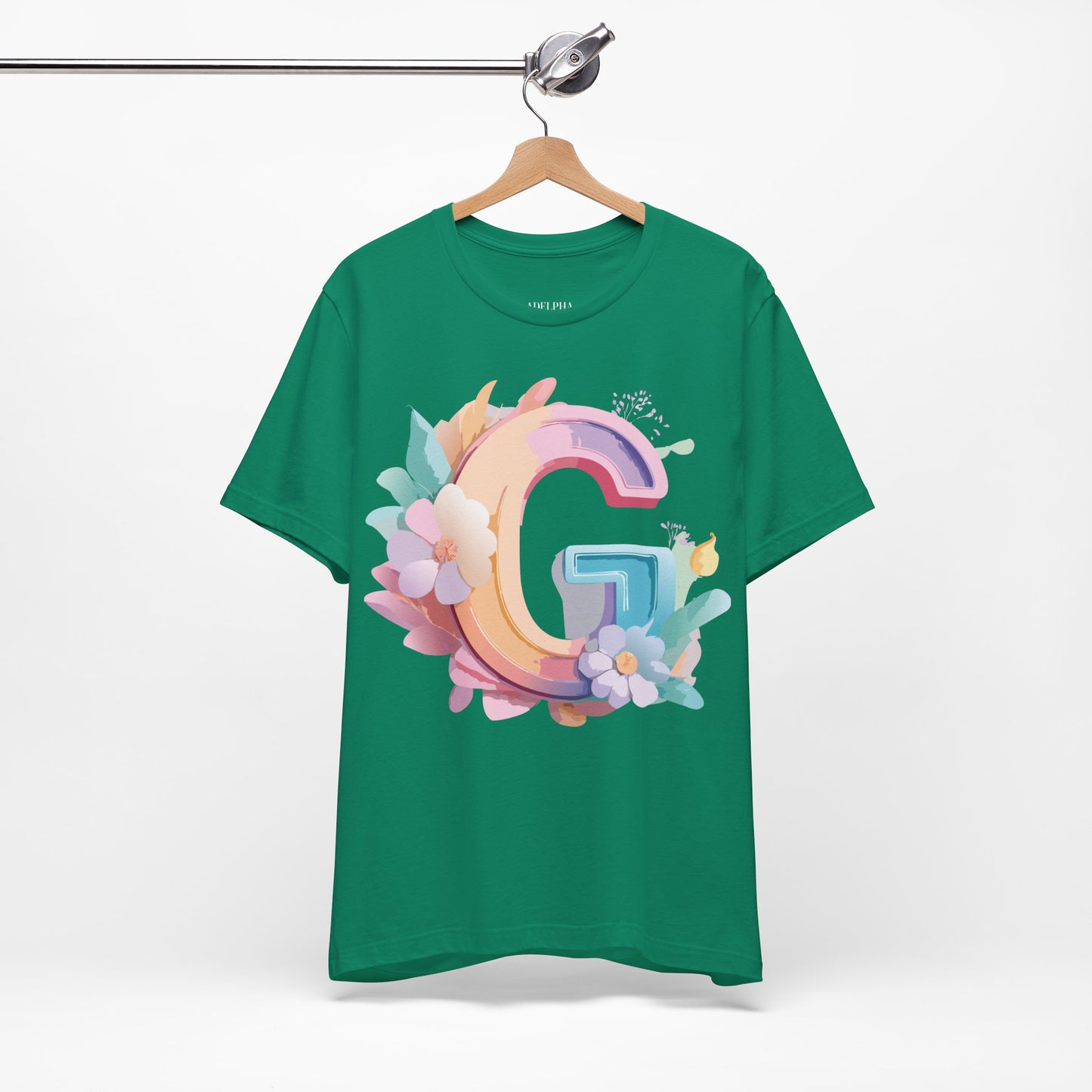 Natural Cotton Tee Shirt - Letters Collection - G Printify
