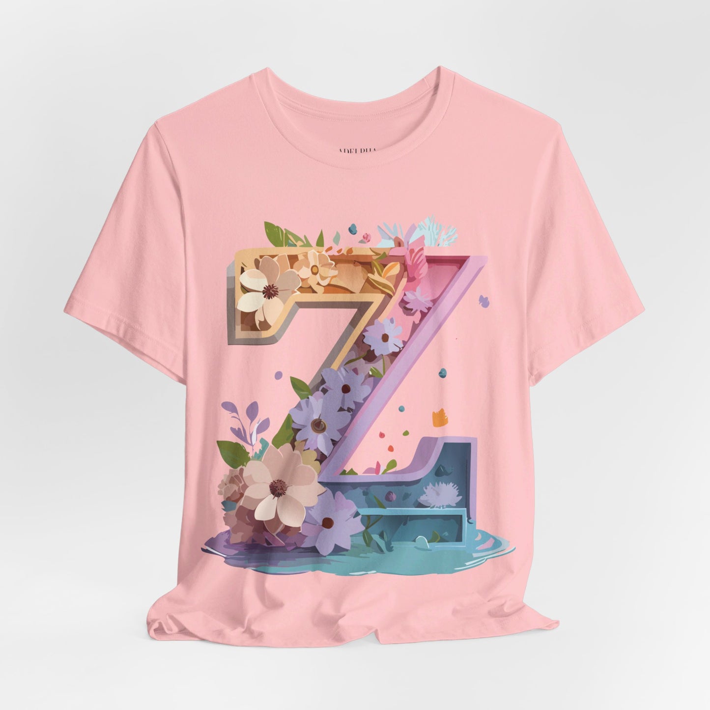 Natural Cotton Tee Shirt - Letters Collection - Z Printify