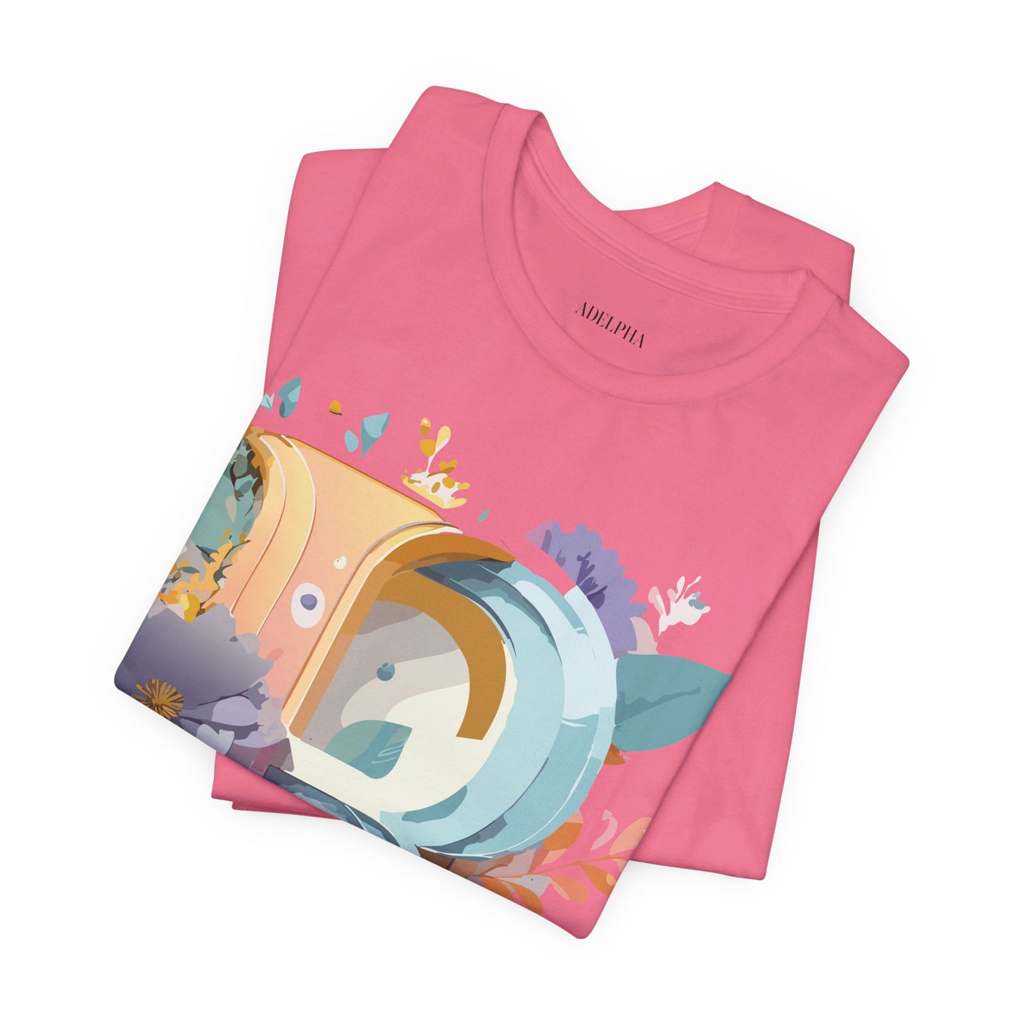 Natural Cotton Tee Shirt - Letters Collection - R Printify